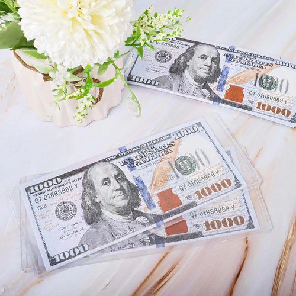 20 Estuches Billetes Pvc Rígido 17,27x7,37 Cm Impermeable-2