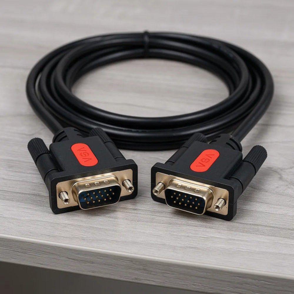 Cable Vga 2 Metros Conectores Gold Monitor Proyector-3