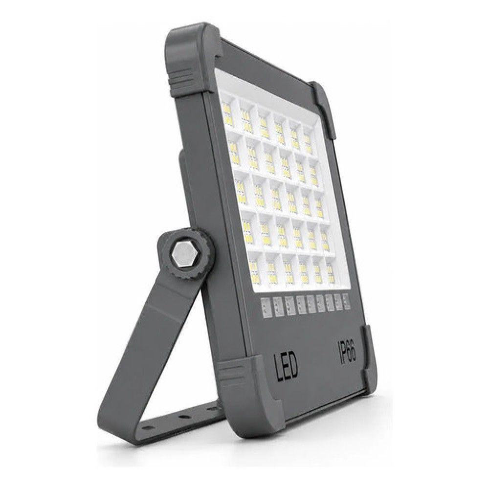 Foco Led Solar Emergencia Led Usb 1500w LP66 5 Modos Gris-2