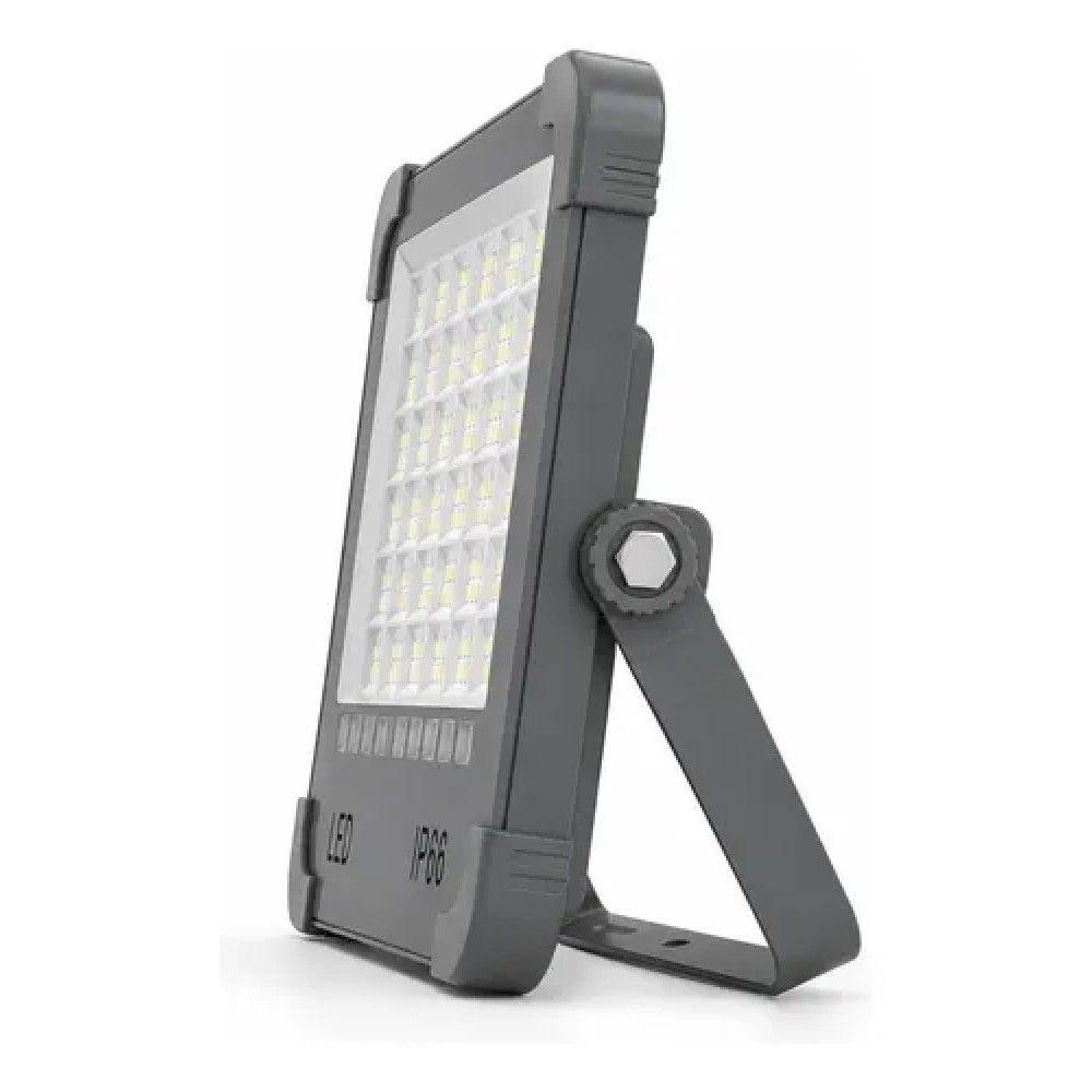 Foco Led Solar Emergencia Led Usb 1500w LP66 5 Modos Gris-3