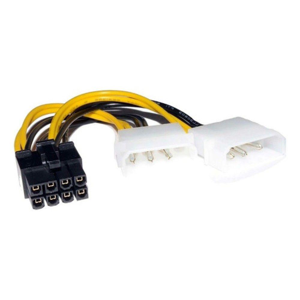 Cable De Alimentación Pci-e 8 A Dual 4 Pin Marca Genérica-0