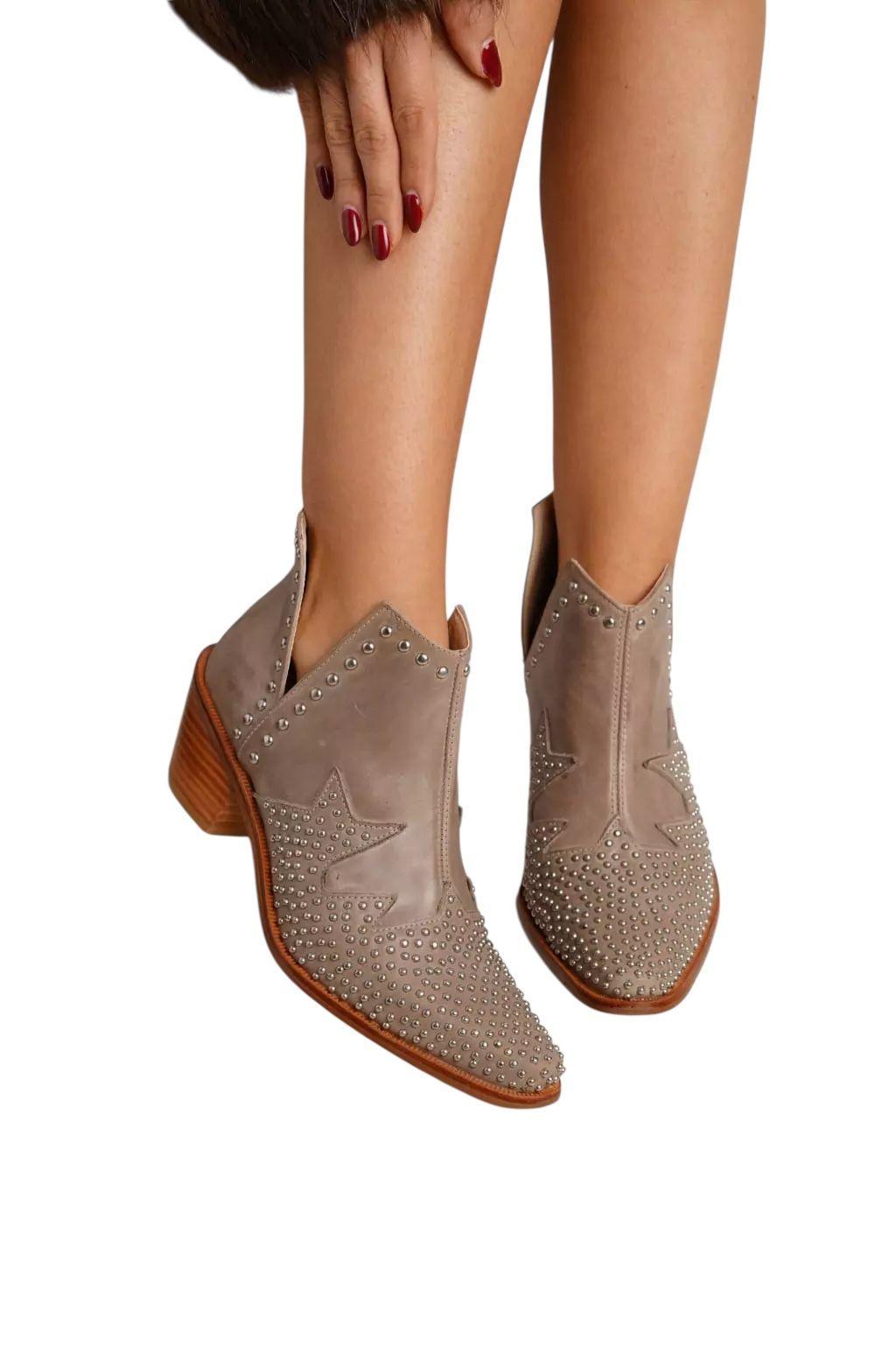 Botín Cloud Cuero Mujer-1