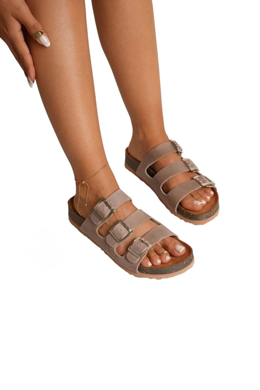 Sandalia Clark Cuero Mujer-1