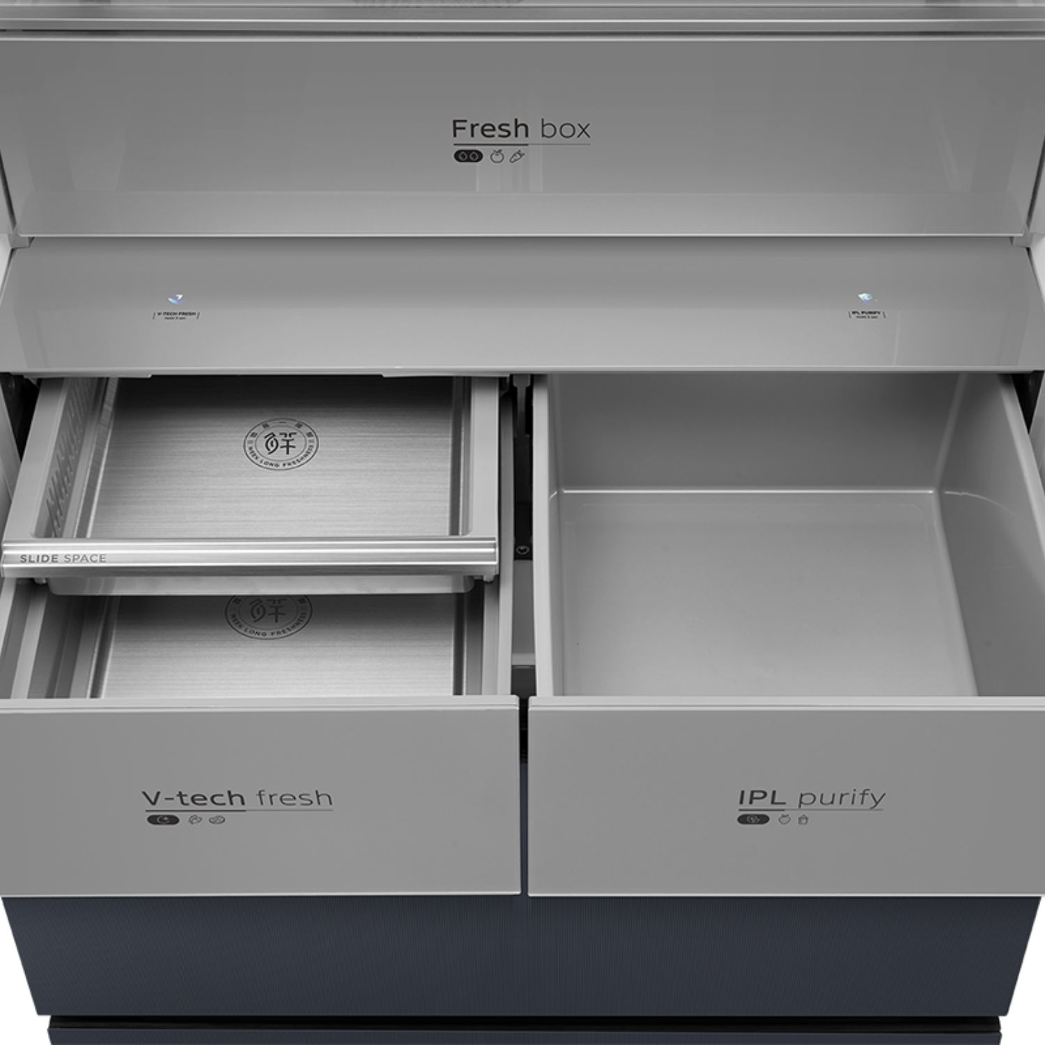 Refrigerador Perfect Fit French Door No Frost 474 lts MDRFD705BIE70-4