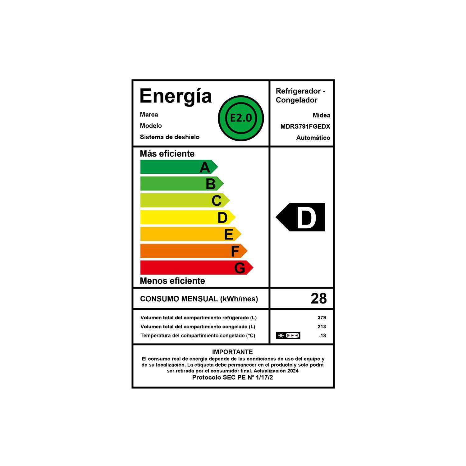 Refrigerador Side By Side No Frost 592 lts MDRS791FGEDX-6