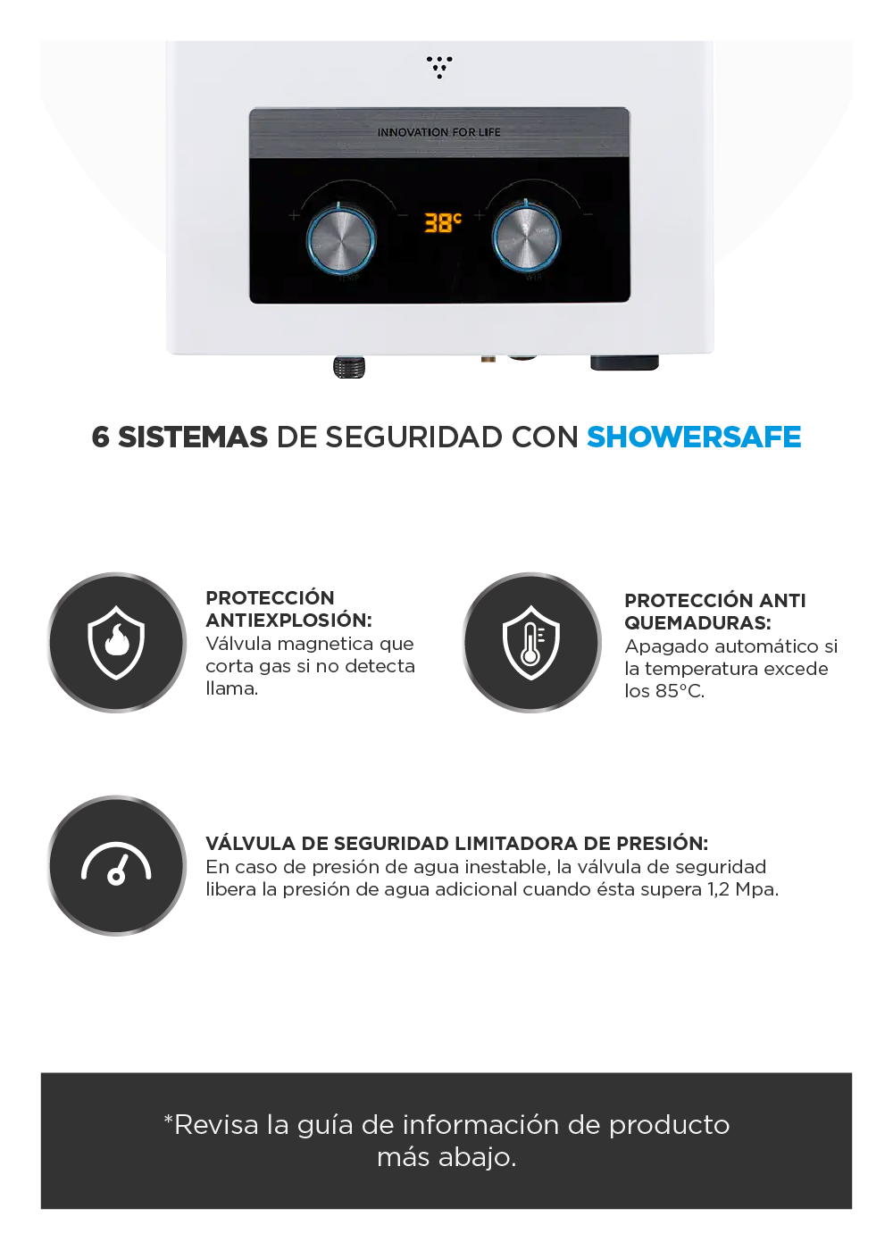 Calefont 13 Litros Tiro Natural Gas Licuado Midea-1