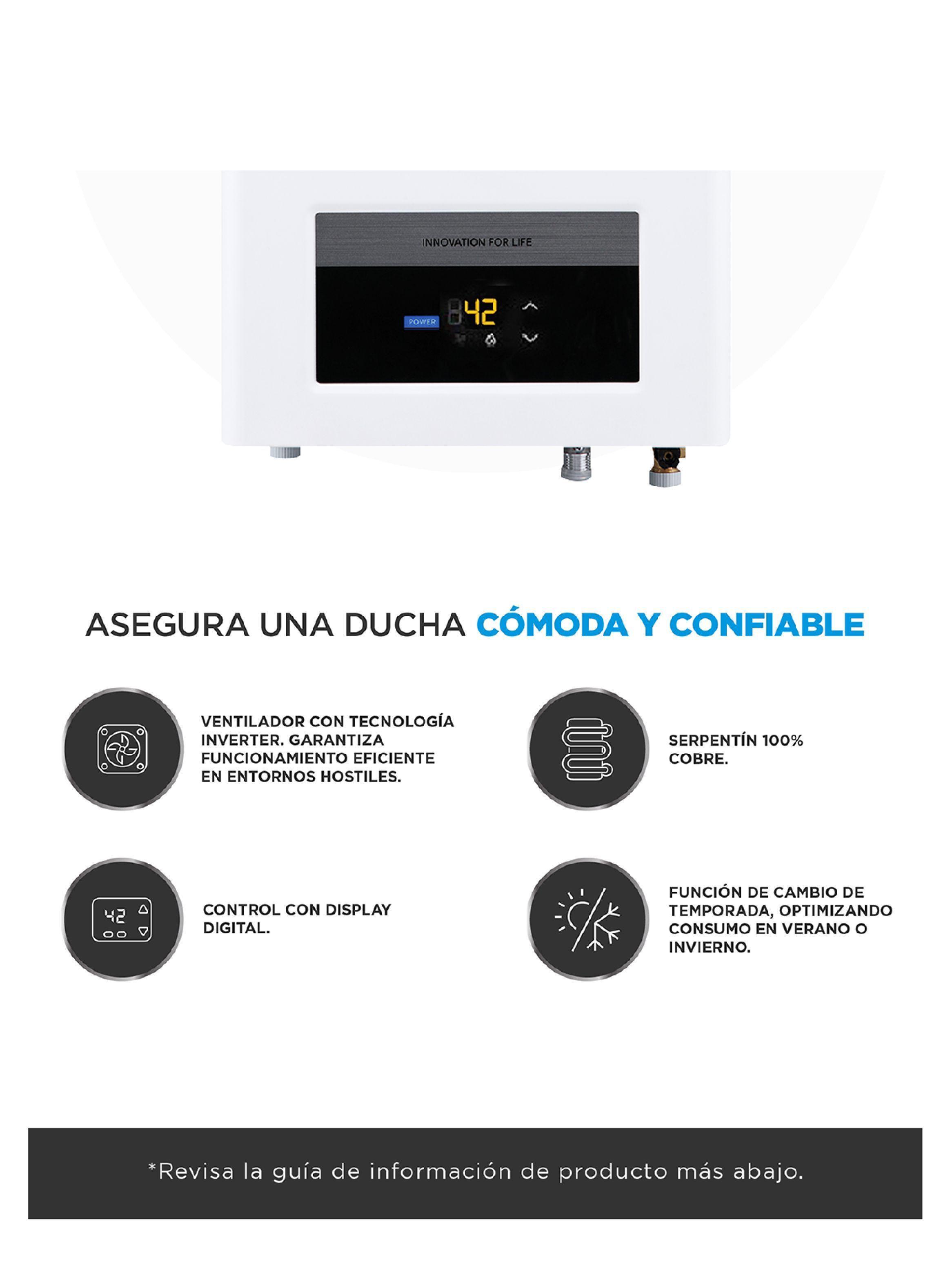 Calefont 10 Litros Tiro Forzado Gas Natural Midea-3