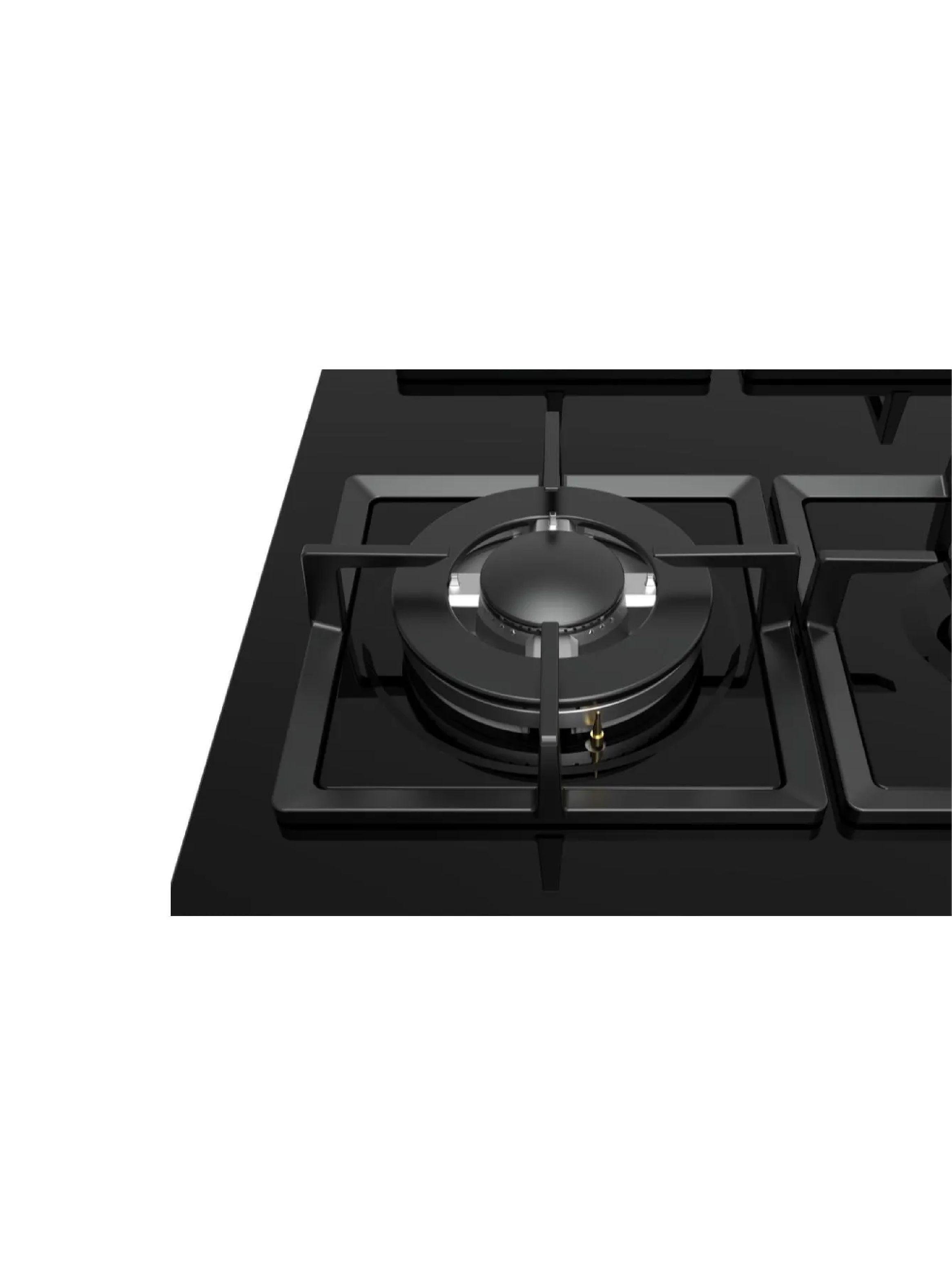Encimera a Gas 4 Quemadores Negra 60cm Midea-2