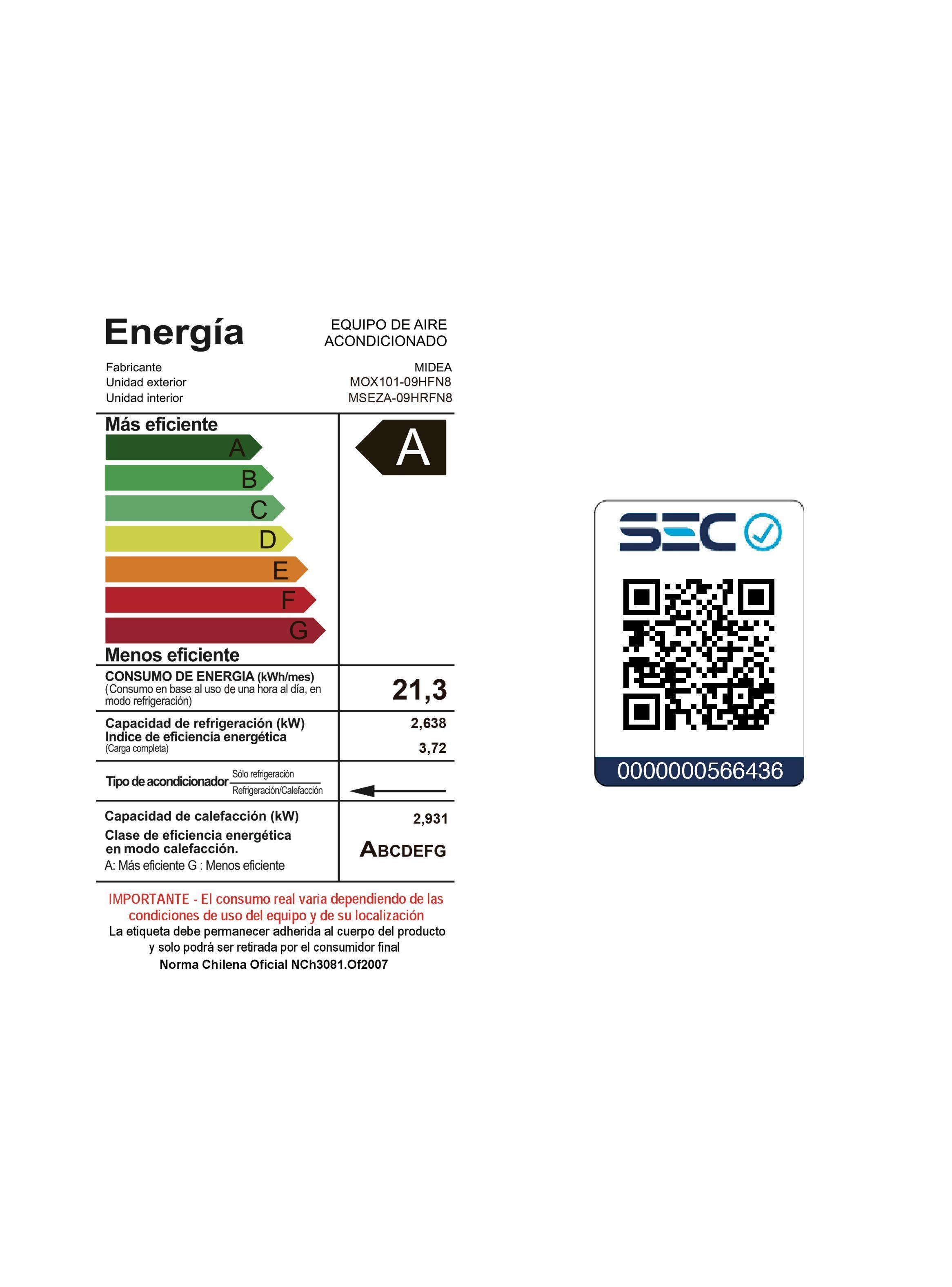 Aire Acondicionado Split Inverter EcoMaster 9000 Btu-7