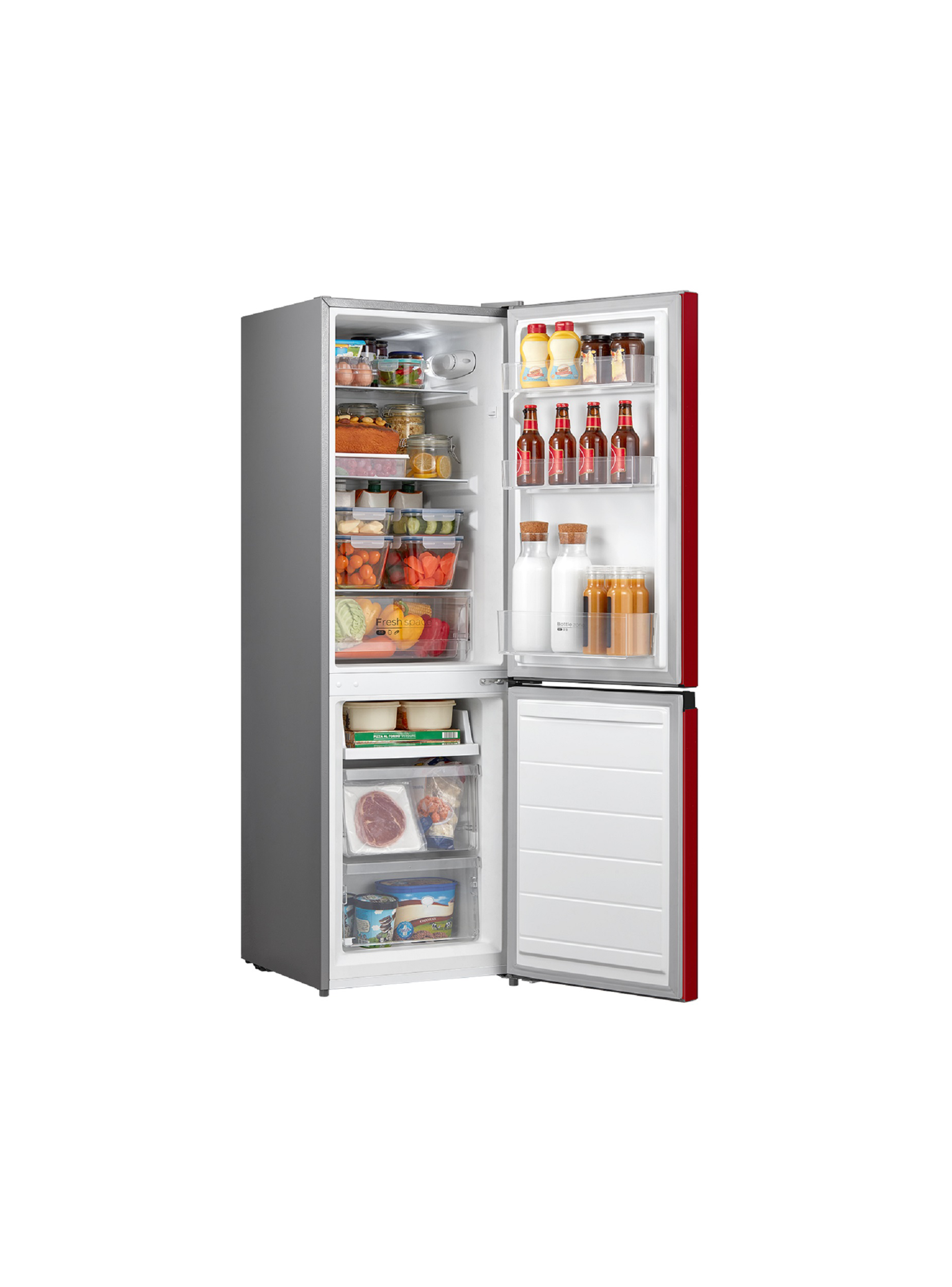Refrigerador Bottom Mount Frío Directo 174 lts Rojo Midea-4