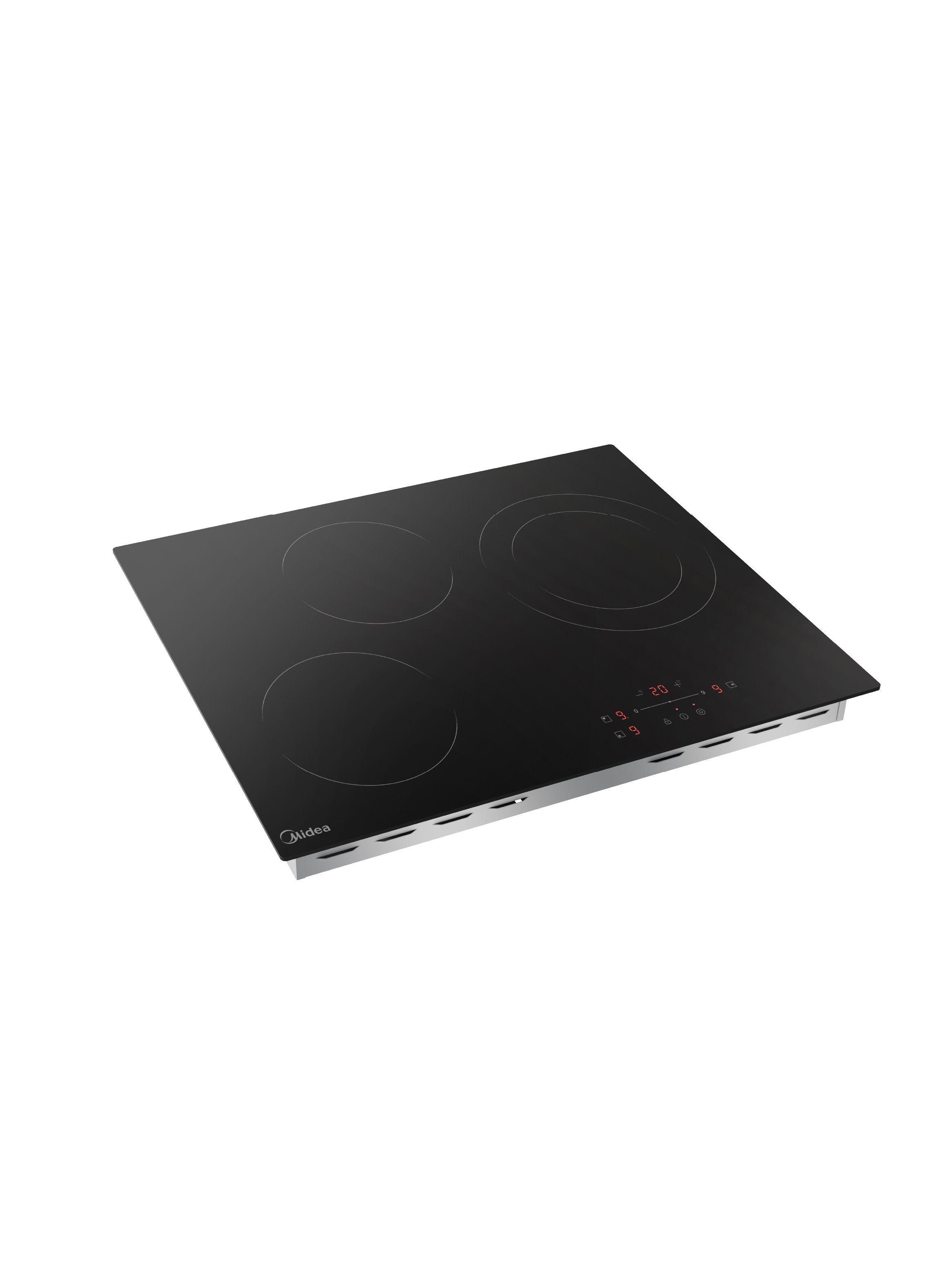 Encimera Eléctrica Vitrocerámica de 3 Zonas Negra Midea-2