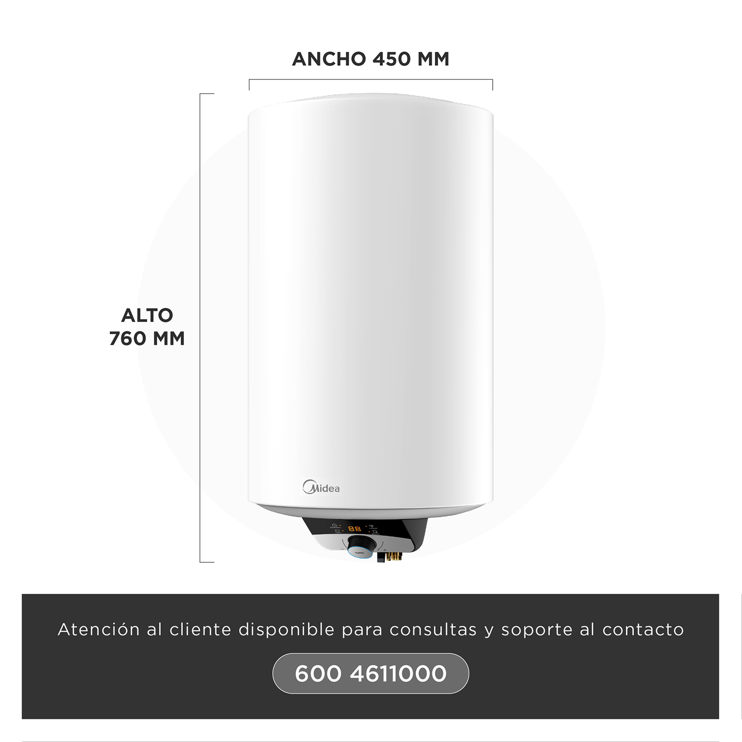 Termo Eléctrico 80 Litros Midea-1