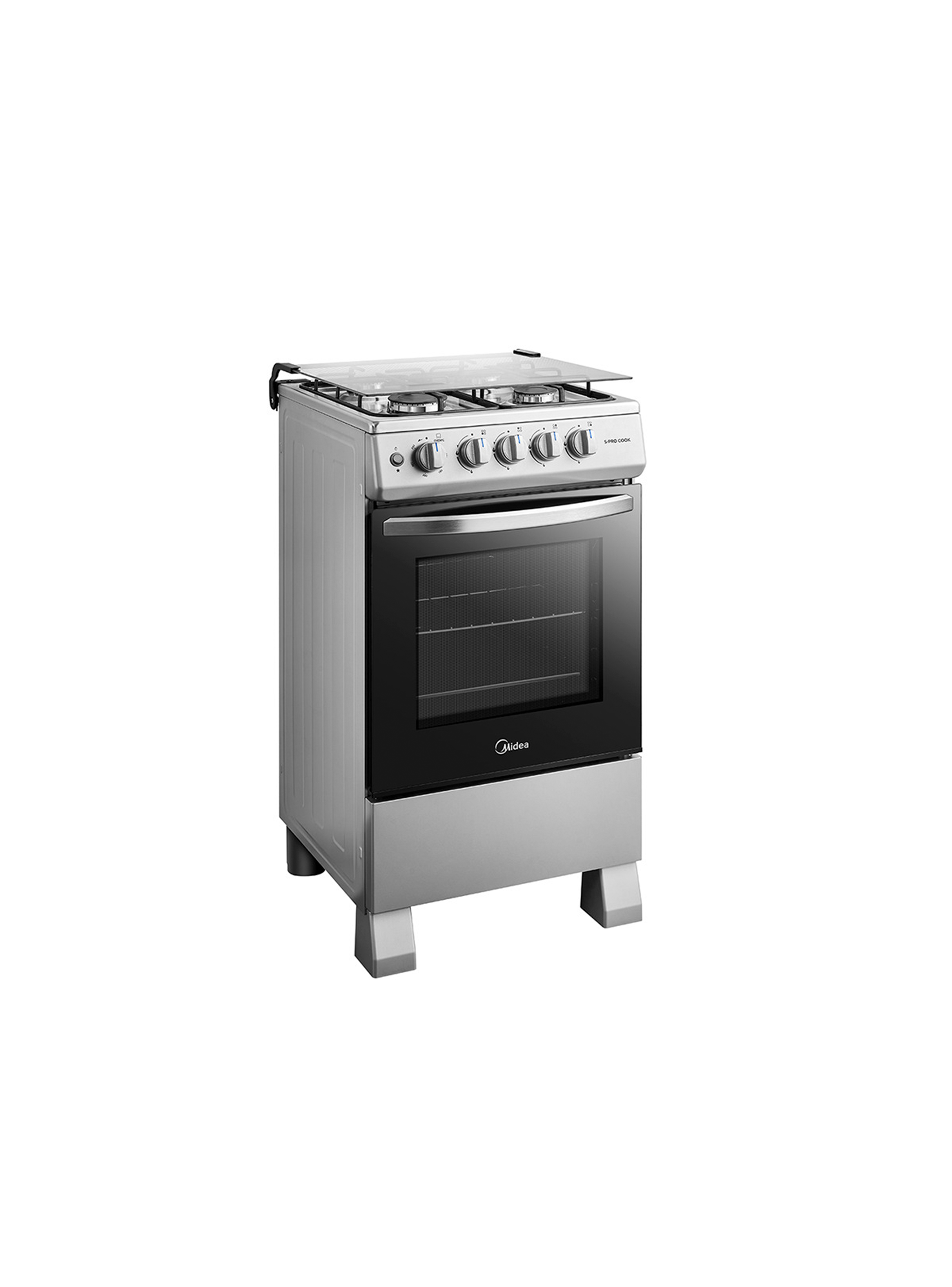 Cocina a Gas 4 Quemadores 20inch Negro Midea-2