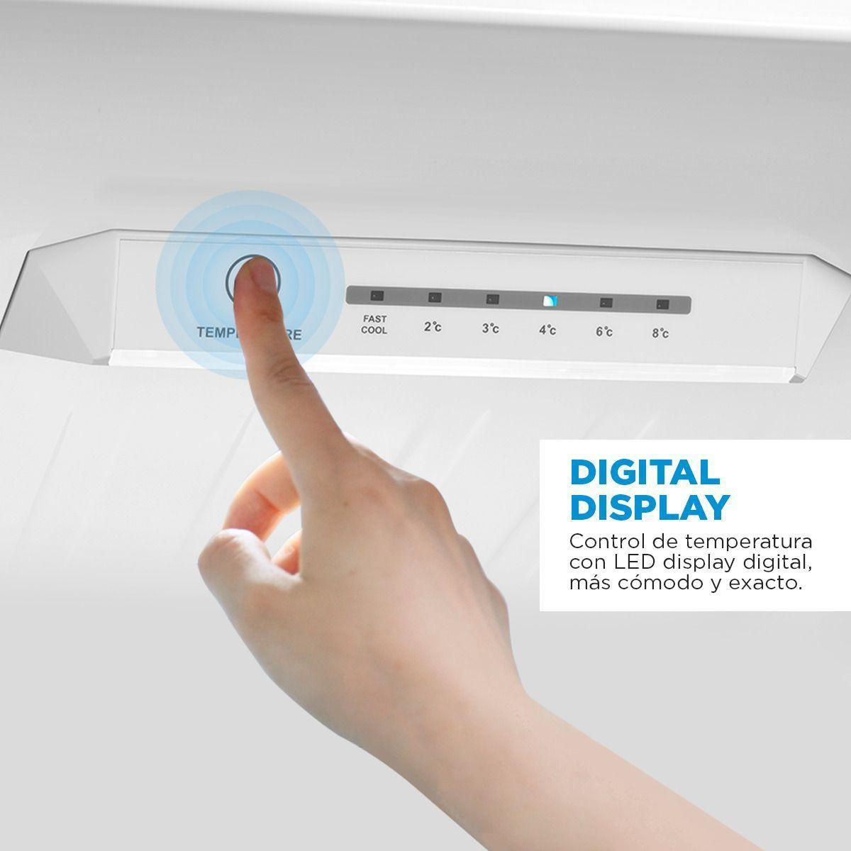 Refrigerador Bottom Freezer No Frost  Light Silver 270 lts-5