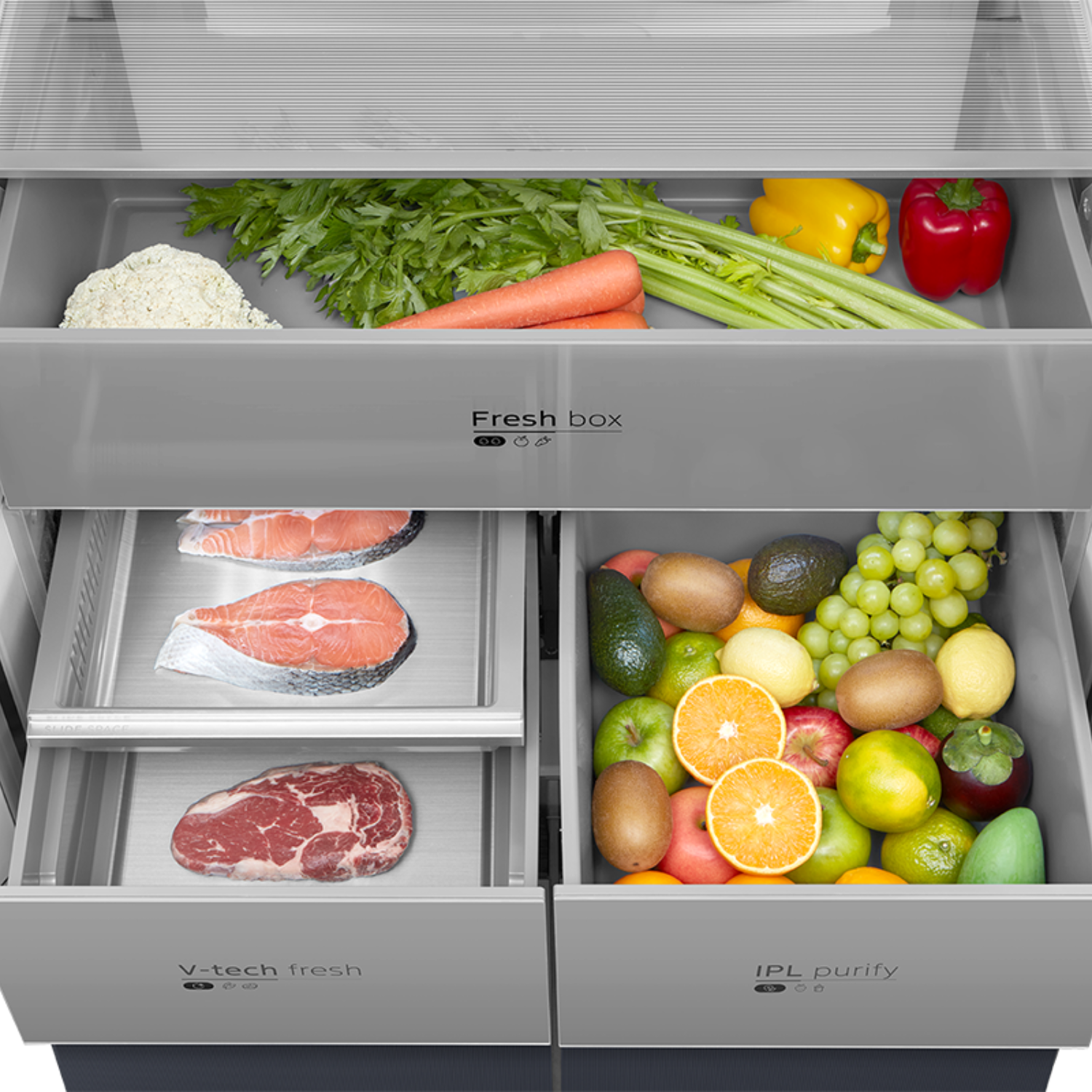 Refrigerador Perfect Fit MultiDoor No Frost 474 lts MDRMD706BIE70-4