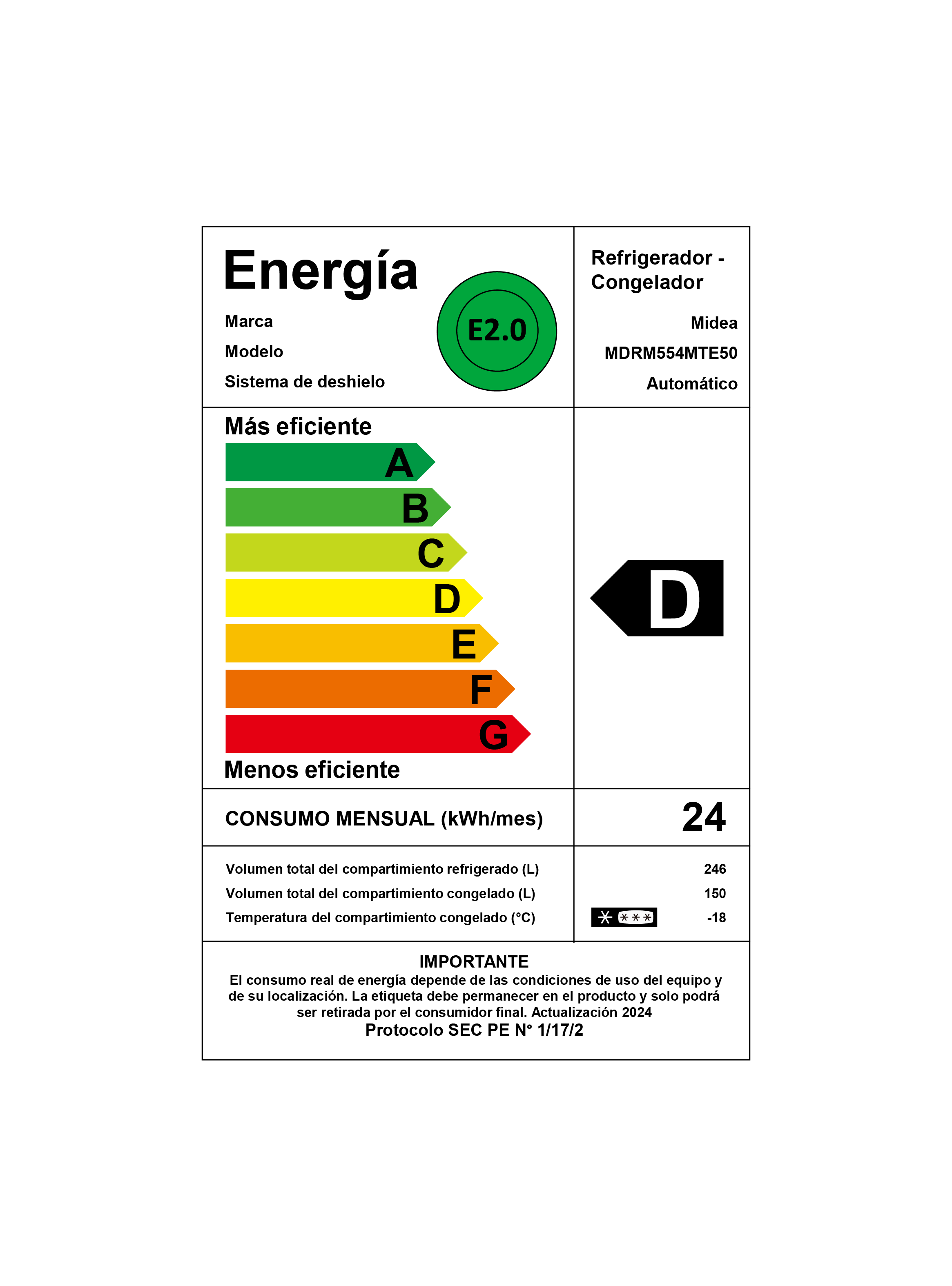 Refrigerador MultiDoor No Frost 396 lts Midea-3