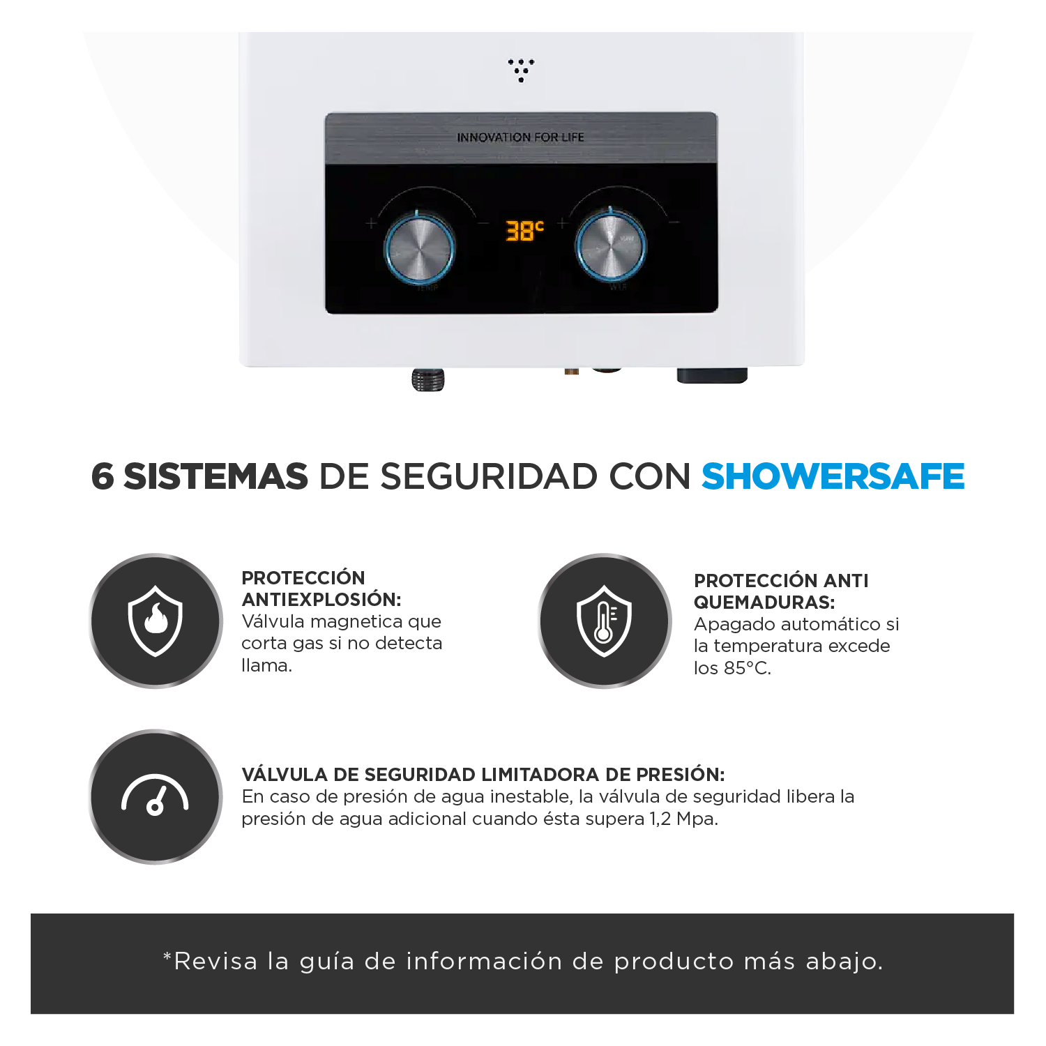 Calefont 7 Litros Tiro Natural Gas Licuado Midea-4