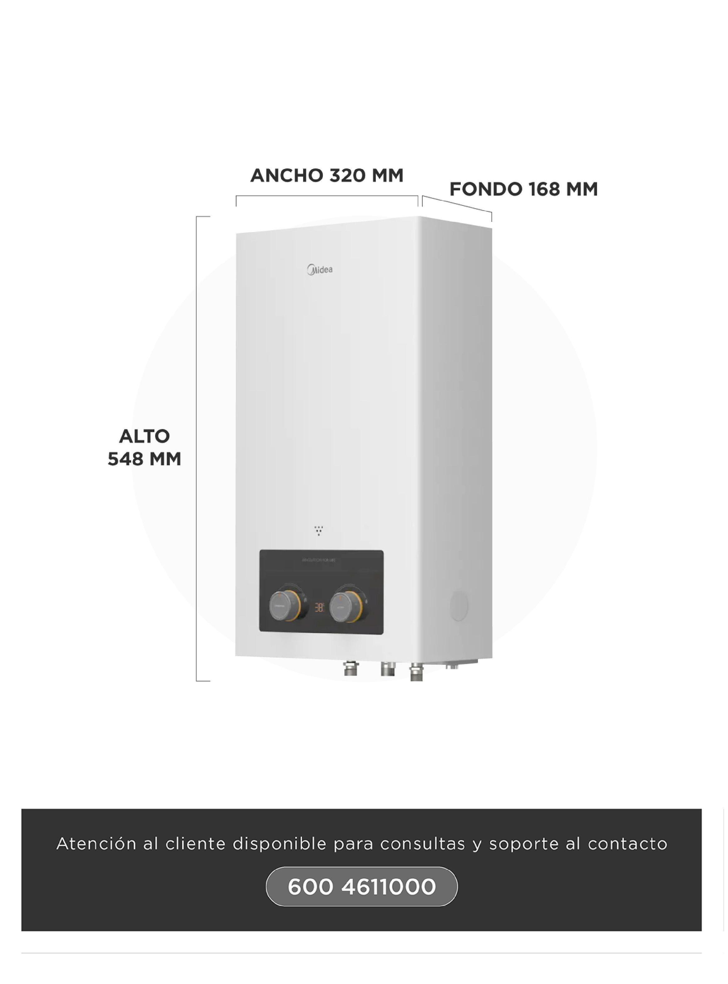 Calefont 7 Litros Tiro Natural Gas Licuado Midea-2