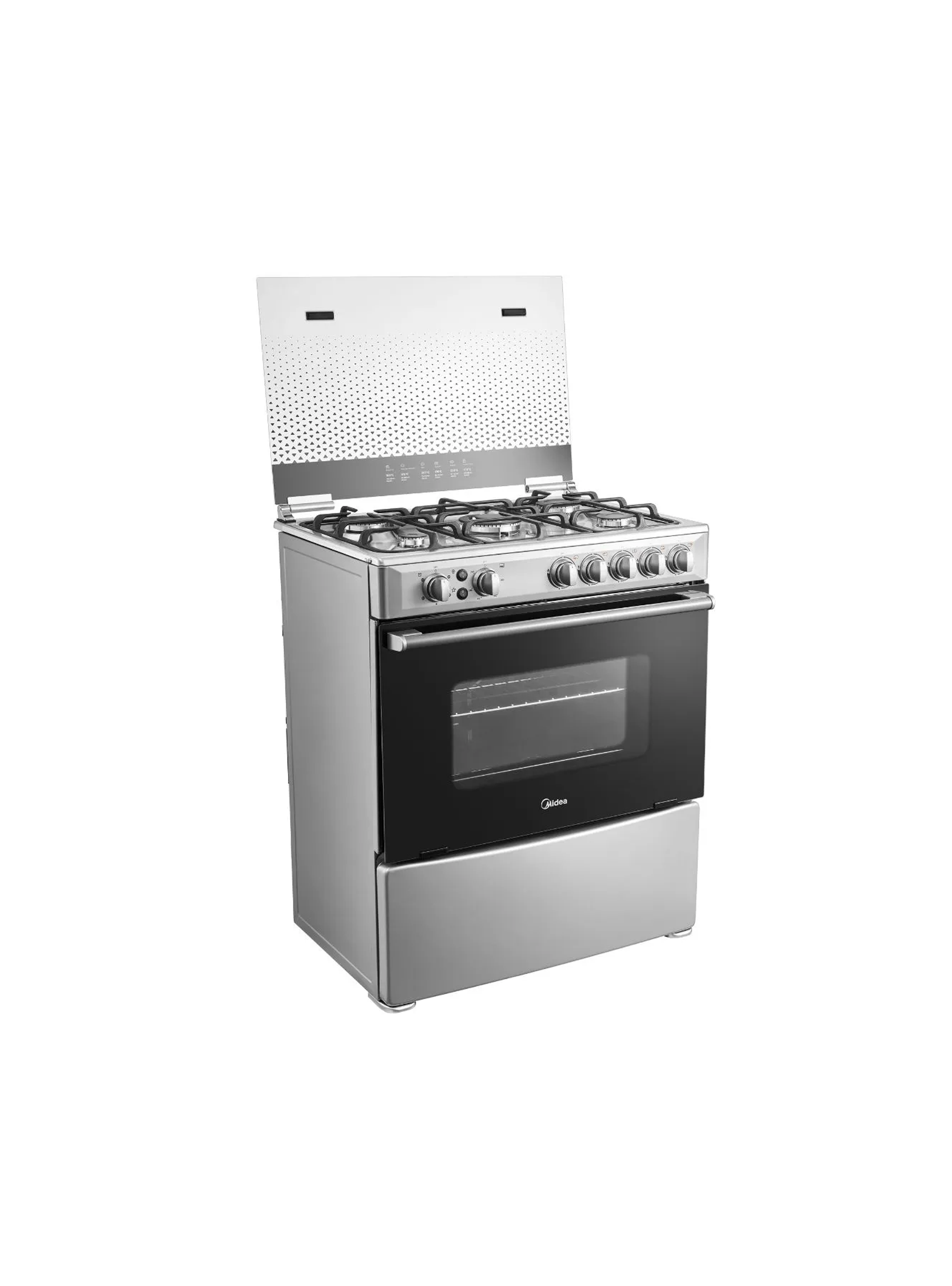 Cocina a Gas 5 Quemadores 30inch Silver Midea -3