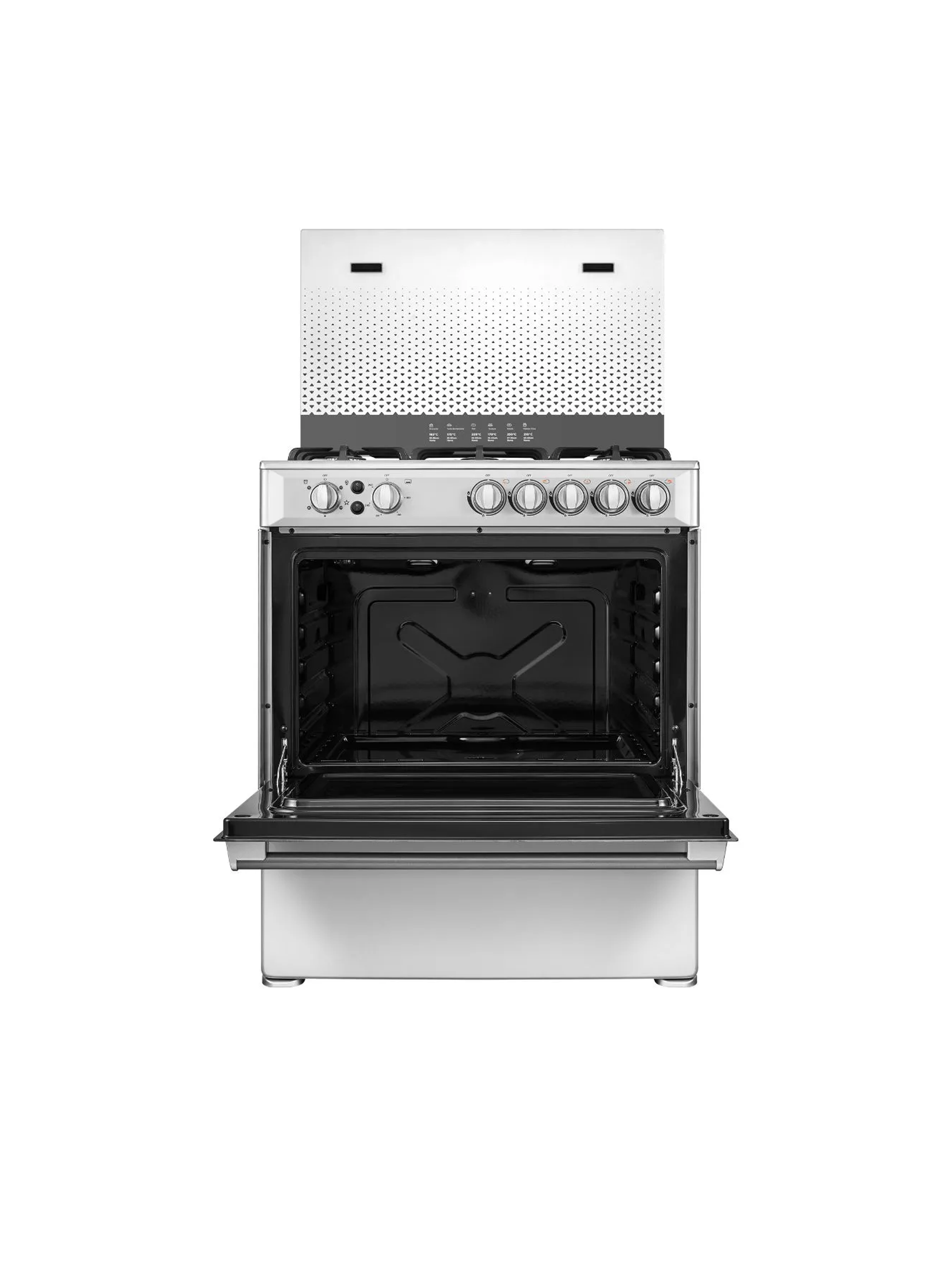 Cocina a Gas 5 Quemadores 30inch Silver Midea -4