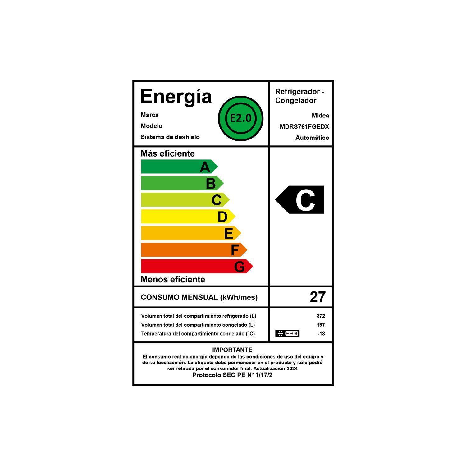 Refrigerador Side By Side No Frost 569 lts MDRS761FGEDX-6