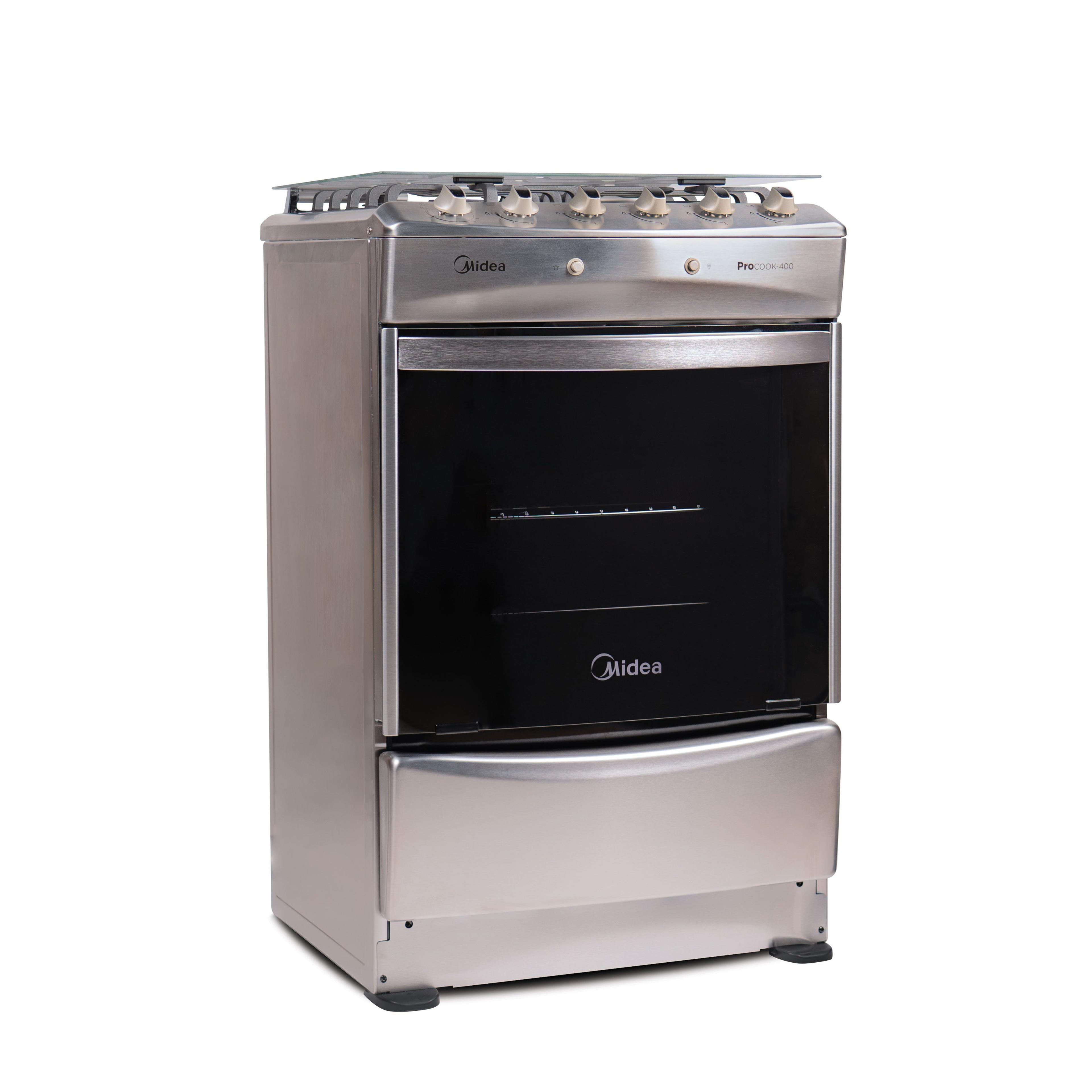 Cocina a Gas 4 Quemadores Silver Midea-3