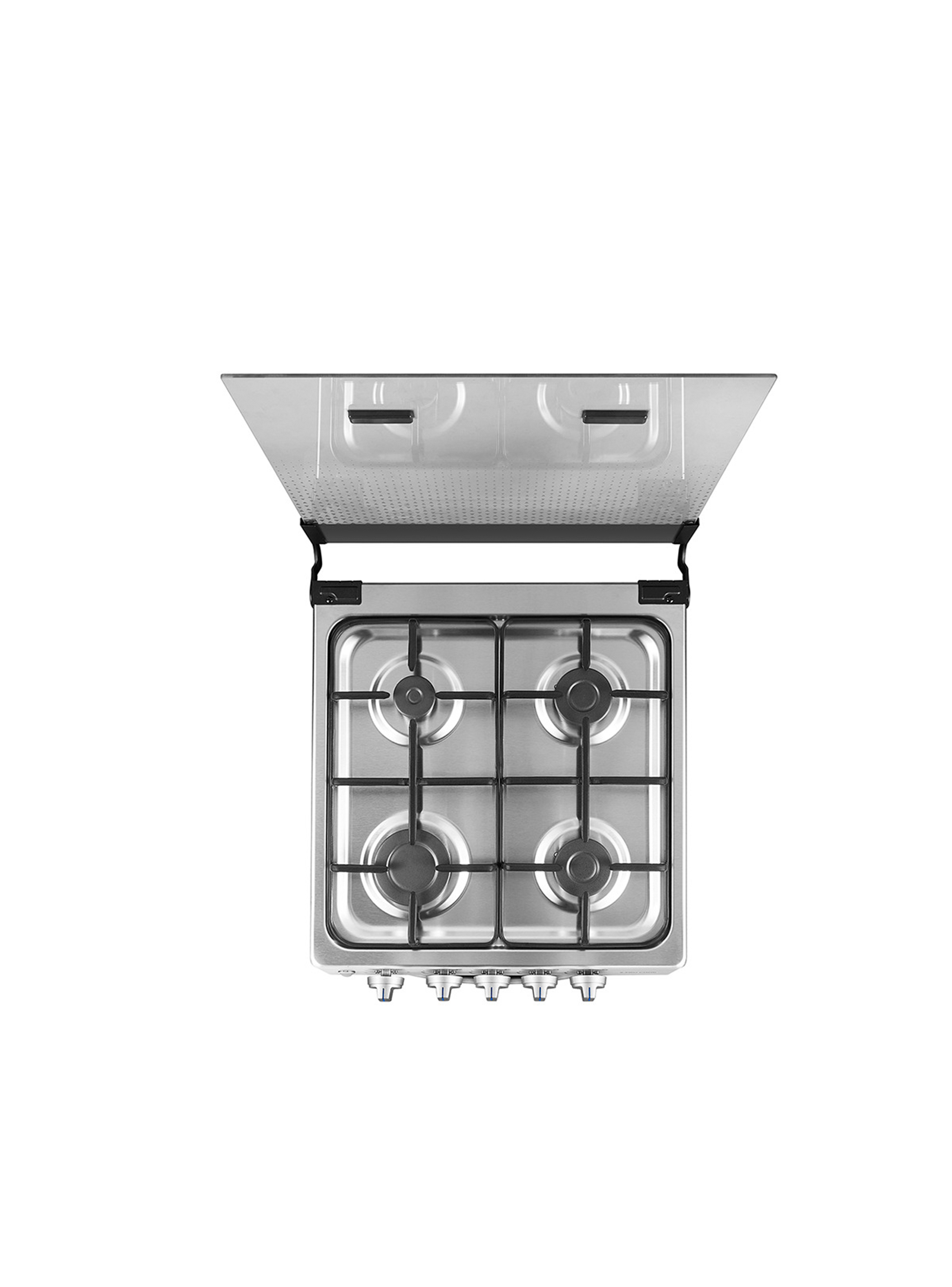 Cocina a Gas 4 Quemadores 20inch Silver Midea-4