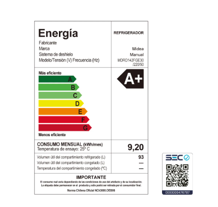 Refrigerador Minibar Frio Directo Negro 93 lts-3