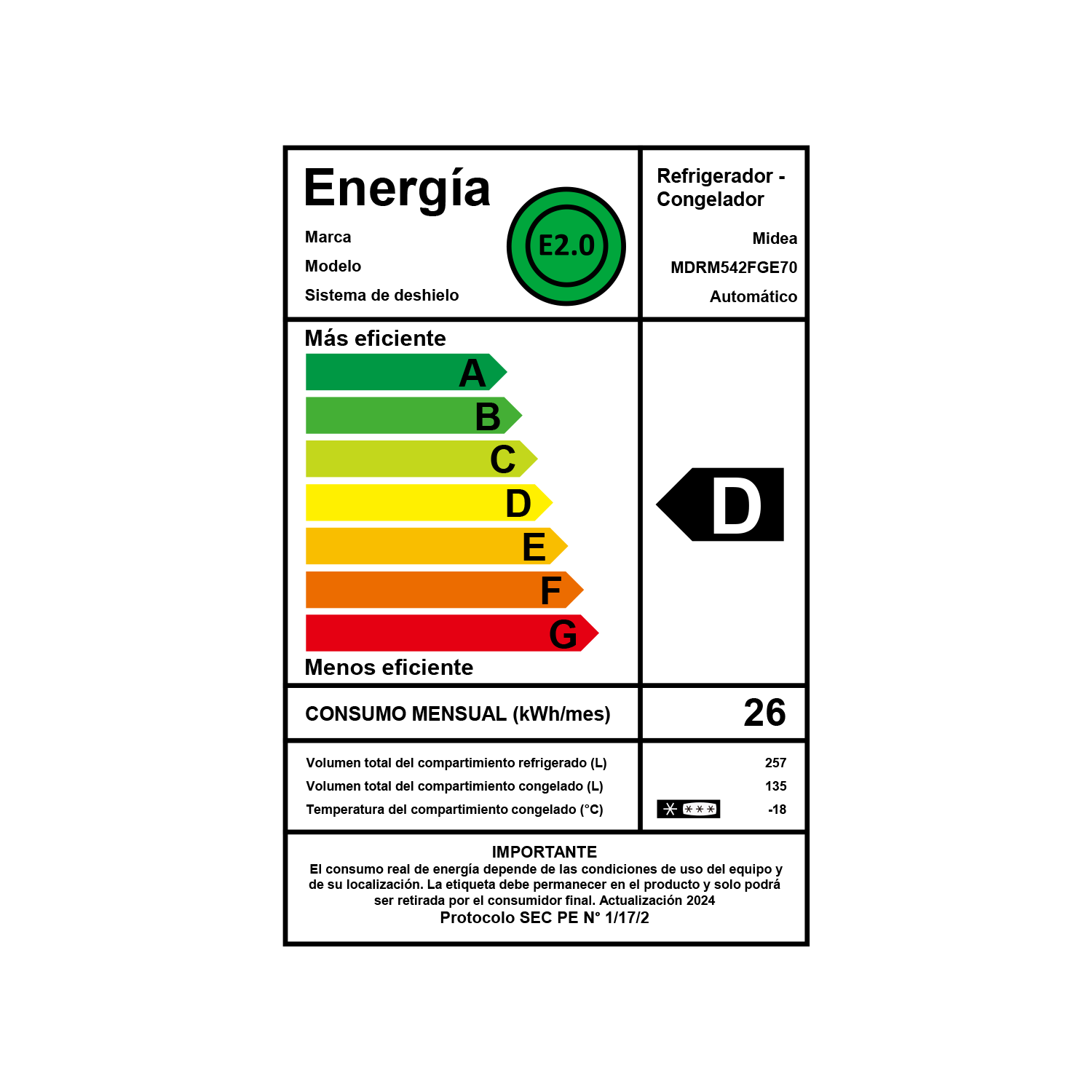 Refrigerador Perfect Fit French Door No Frost 392 lts Midea-6