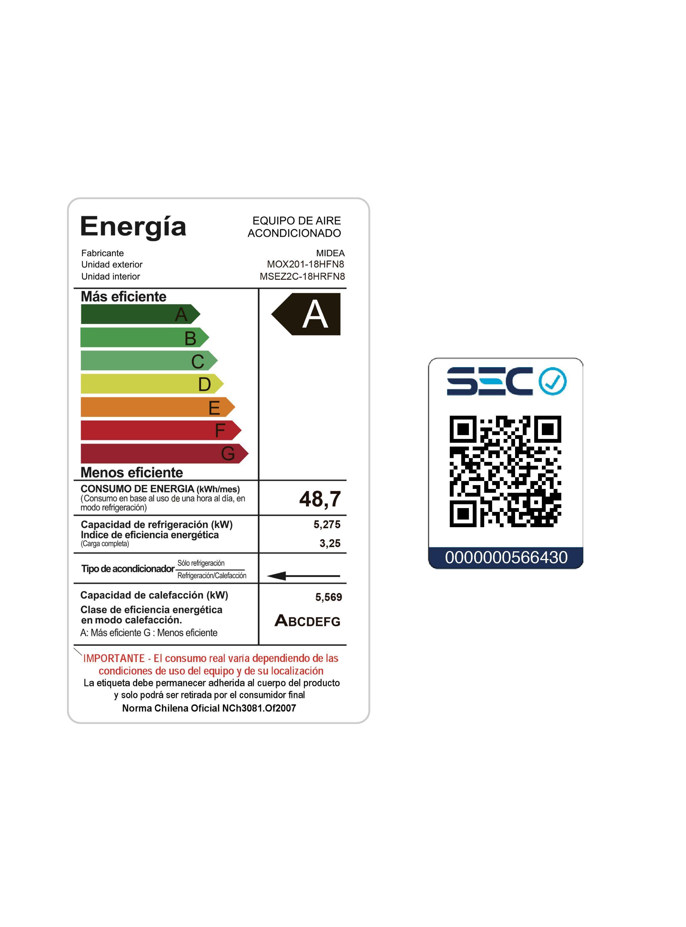 Aire Acondicionado Split Inverter EcoMaster 18000 Btu-7