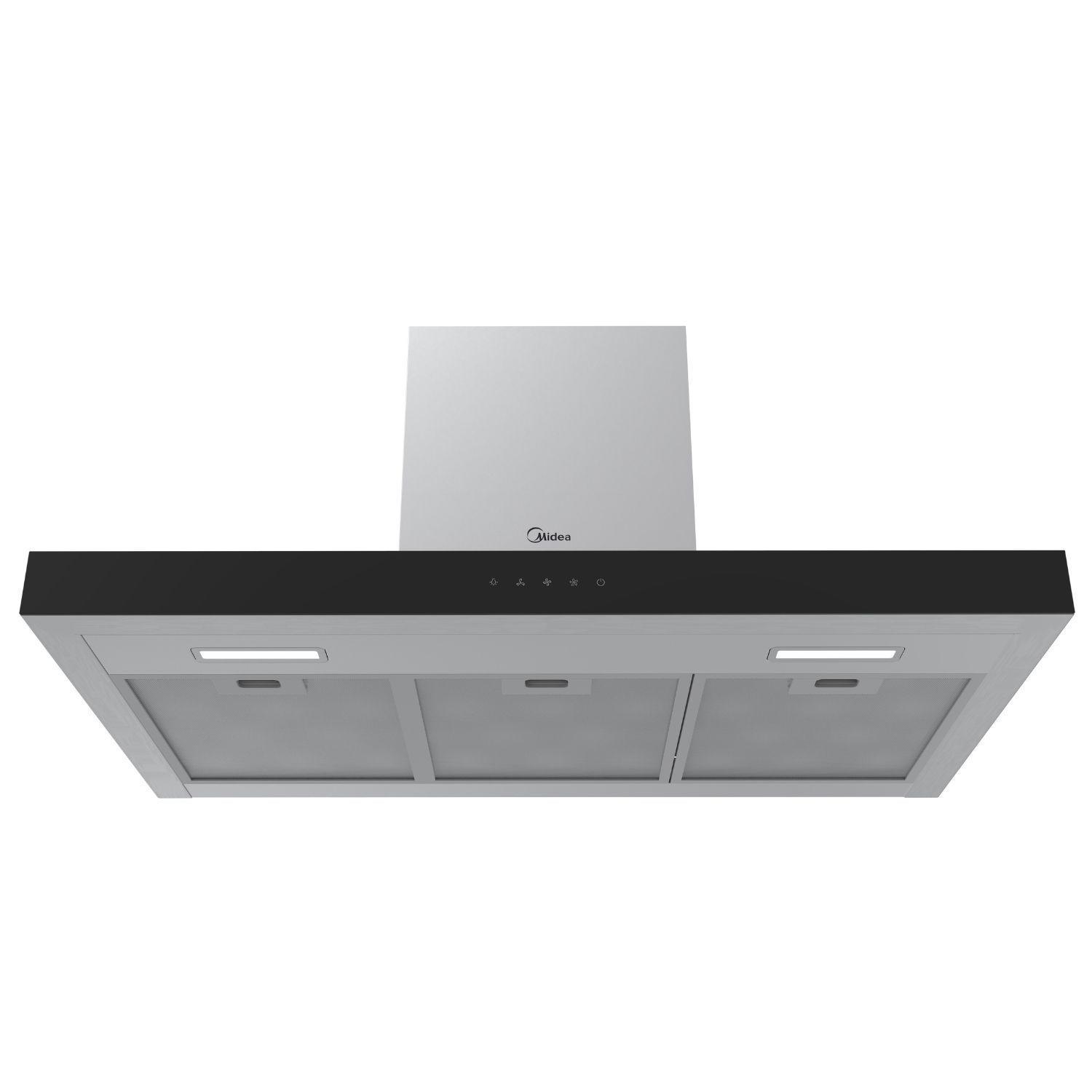 CAMPANA DE COCINA DECORATIVA EMPOTRABLE 90 CM MIDEA-2