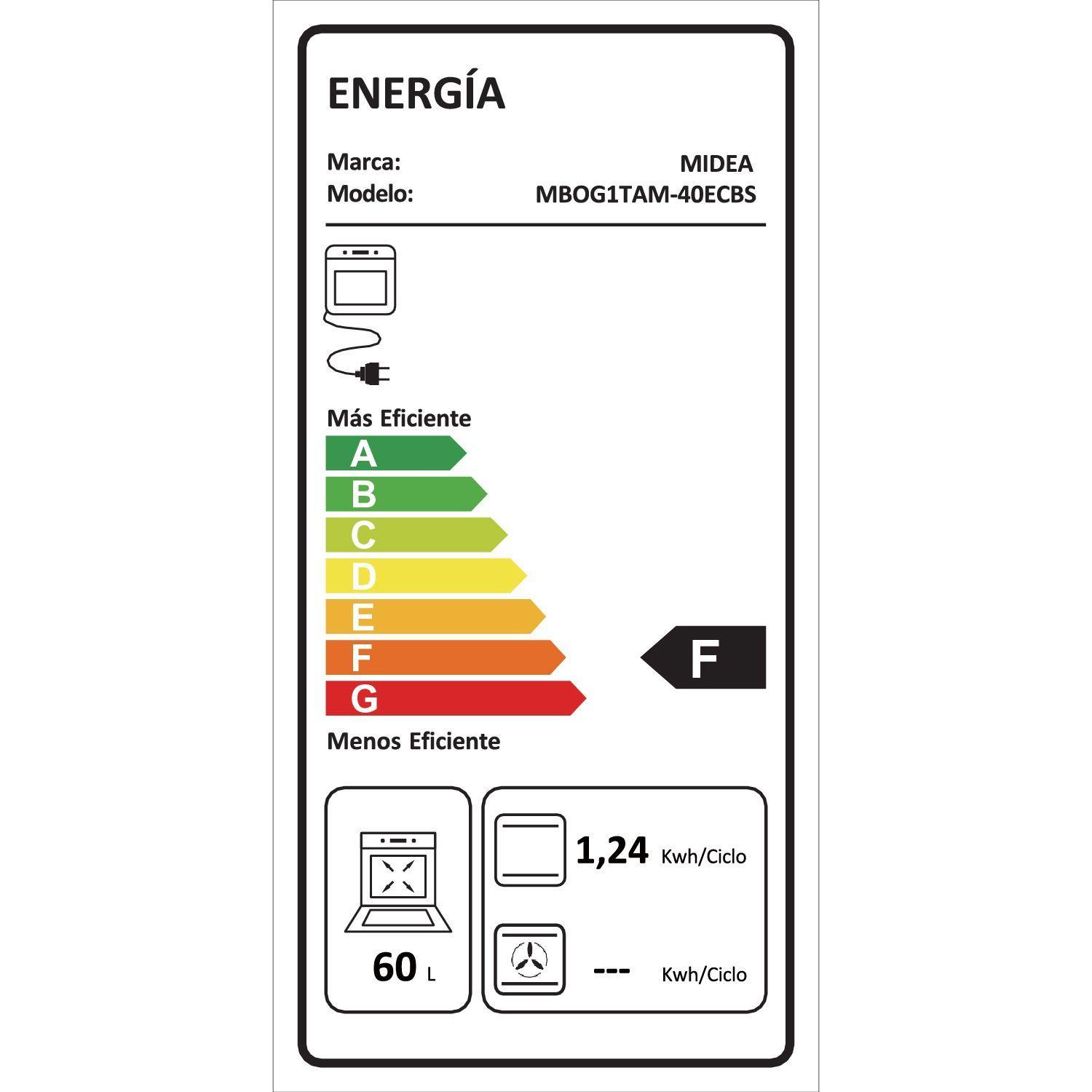 Horno Empotrado Eléctrico 67L Midea-4