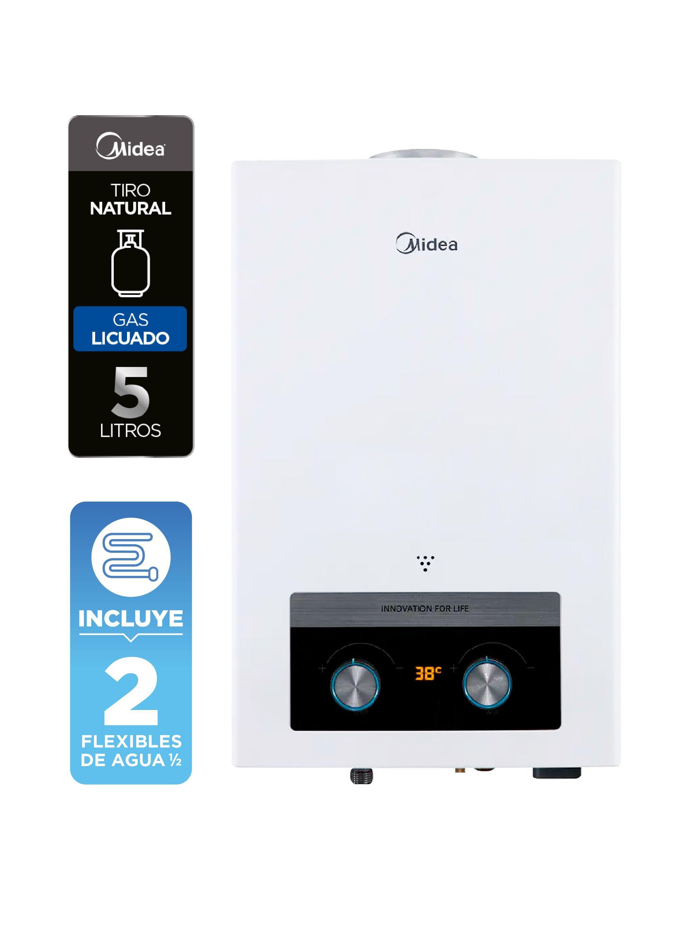 Calefont 5 Litros Tiro Natural Gas Licuado Midea-2