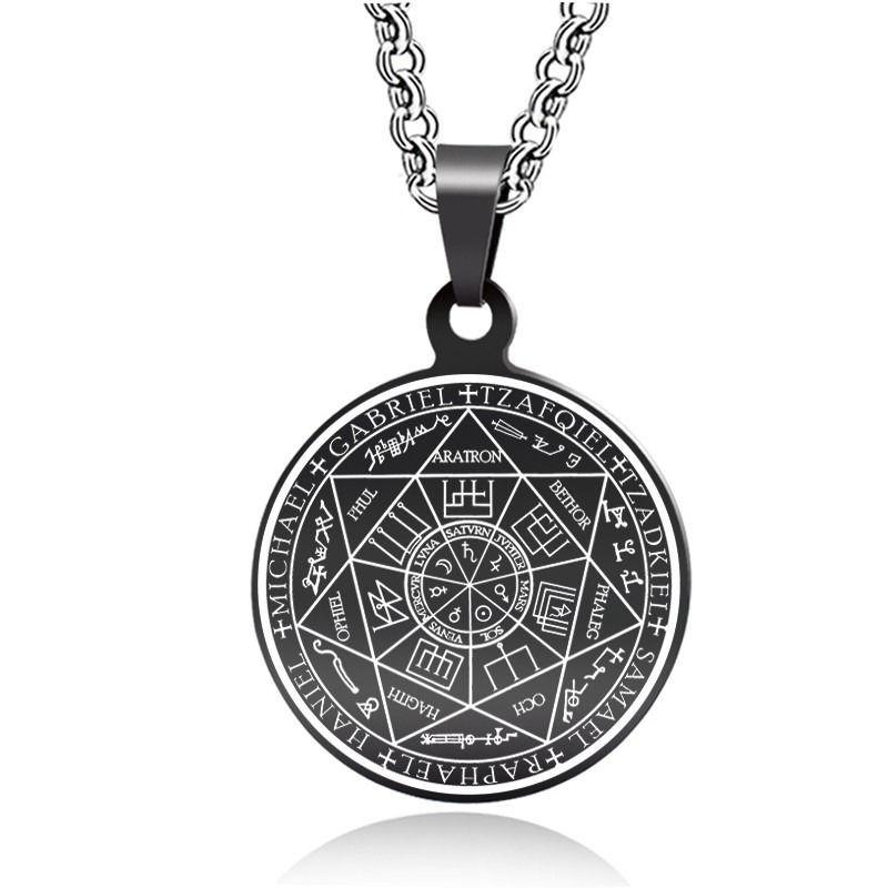 MEDALLA LOS 7 ARCANGELES AMULETO DE PROTECCION-0