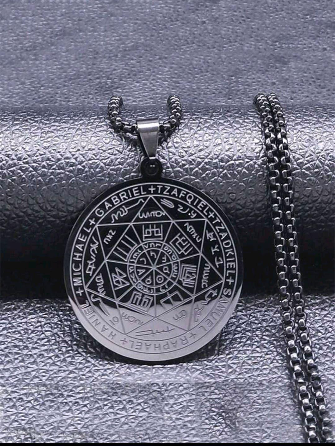 MEDALLA LOS 7 ARCANGELES AMULETO DE PROTECCION-2
