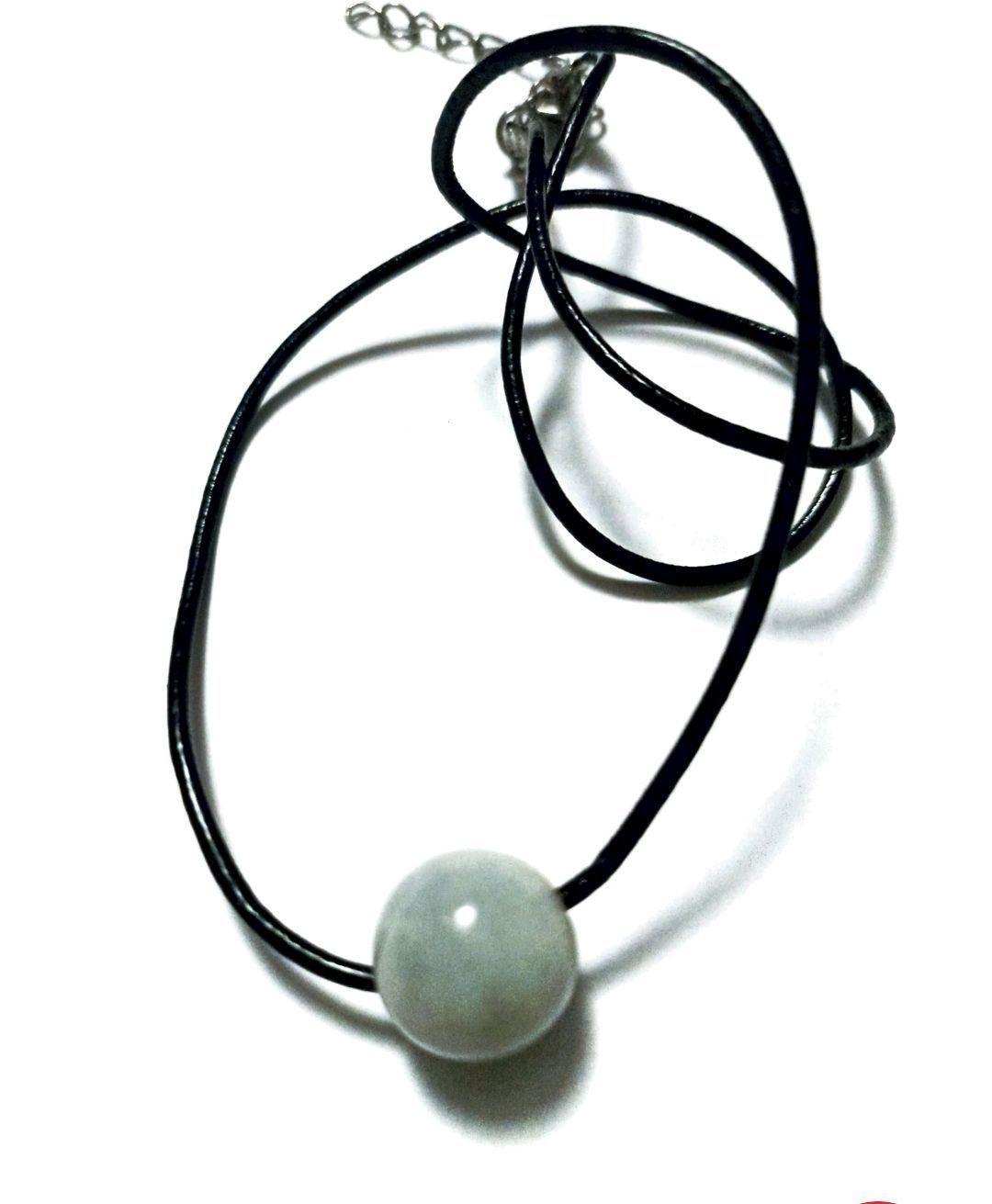 ACCESORIO DE JOYERIA  COLGANTE DE JADE CORDON DE CUERO 12 MM-3