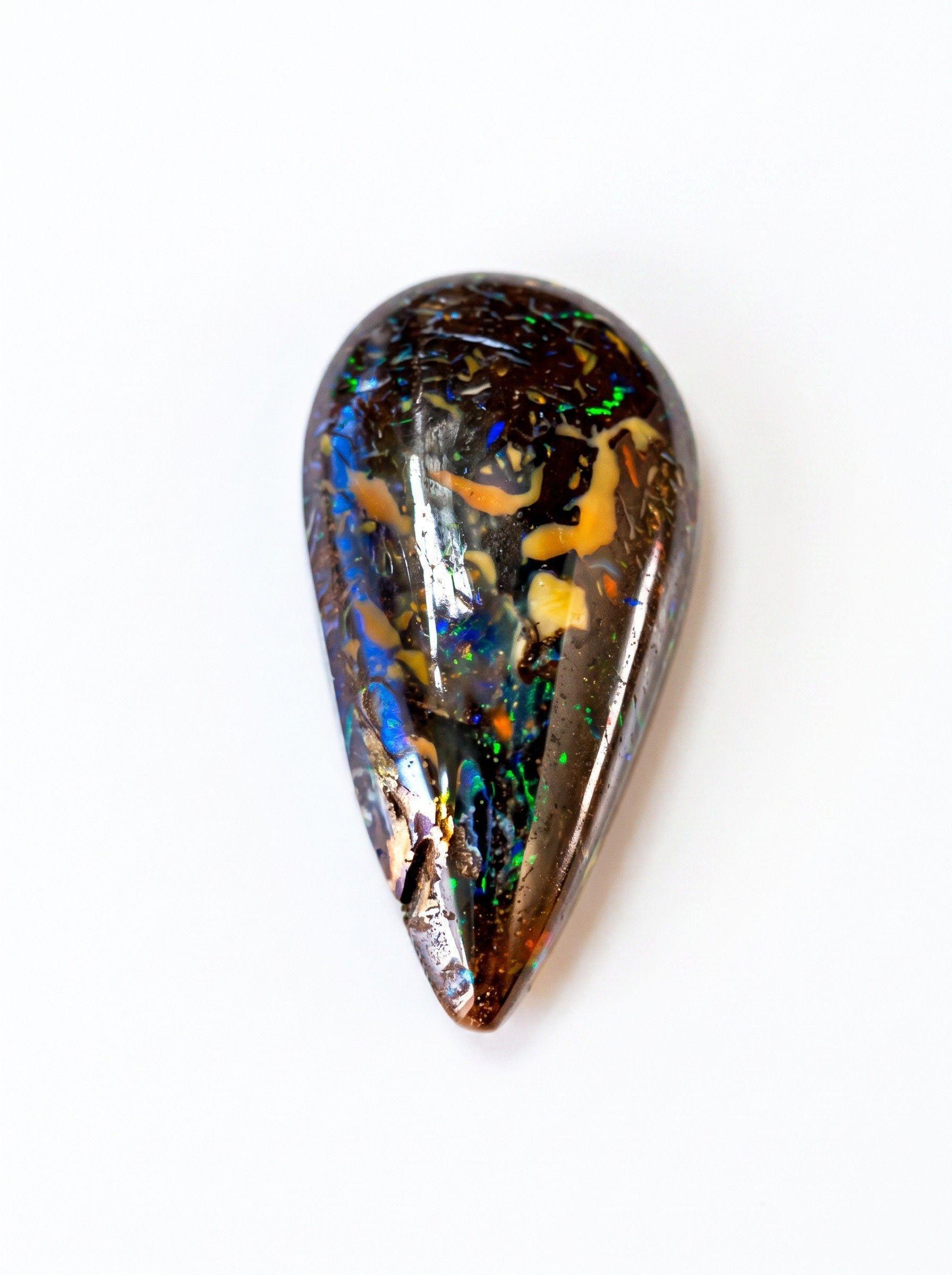 ACCESORIO DE JOYERIA PIEDRA NATURAL OPALO BOULDER AUSTRALIANO-0