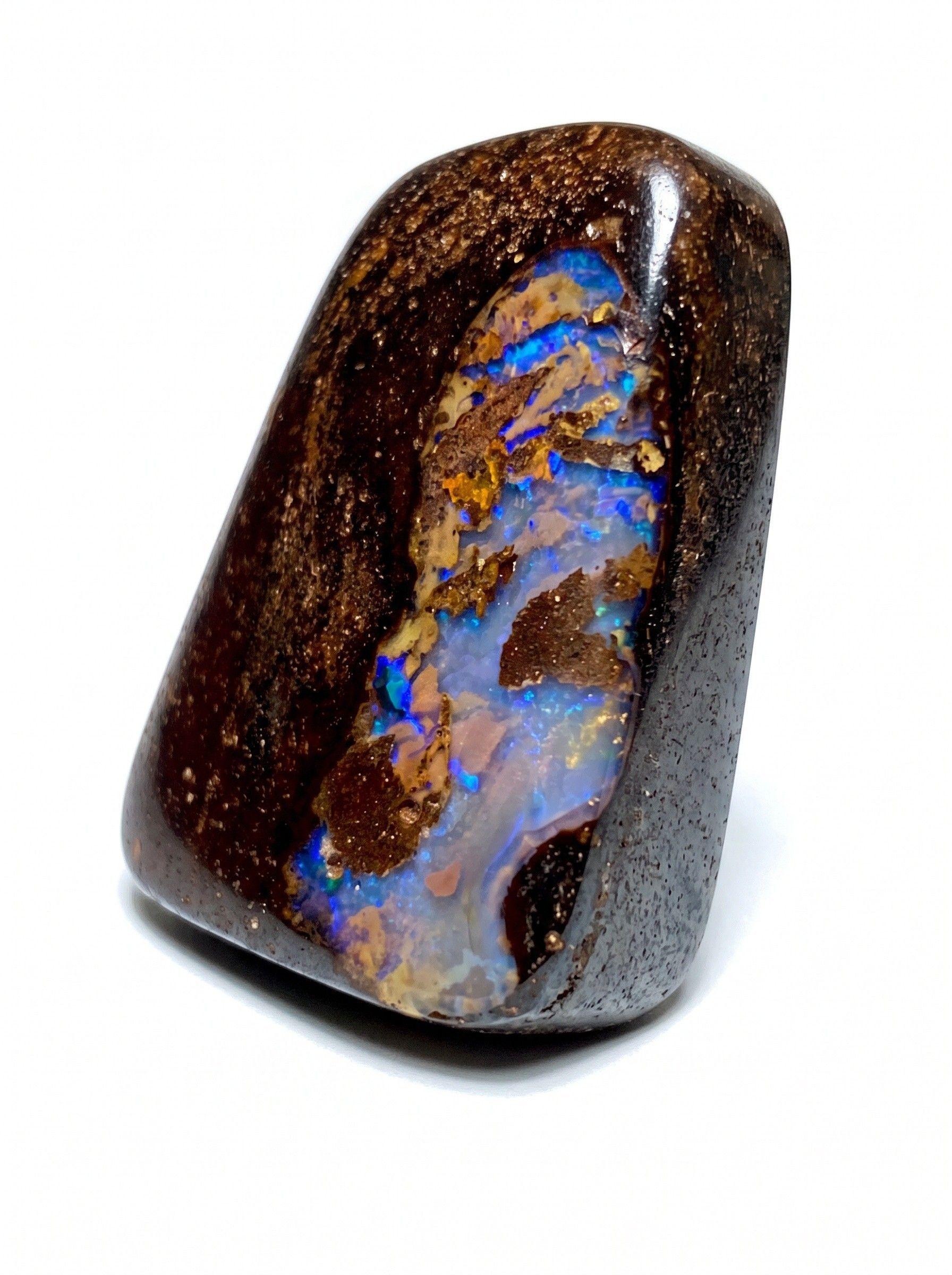 ACCESORIO PARA JOYERIA PIEDRA NATURAL OPALO BOULDER AUSTRALIANO 27 MM-0