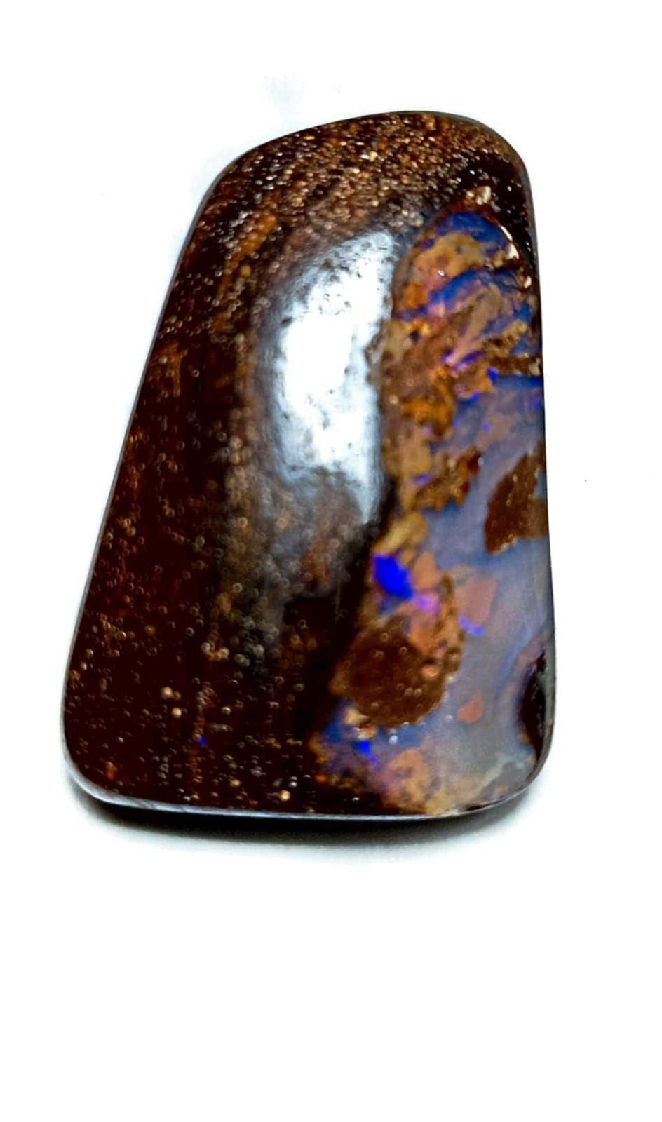 ACCESORIO PARA JOYERIA PIEDRA NATURAL OPALO BOULDER AUSTRALIANO 27 MM-2