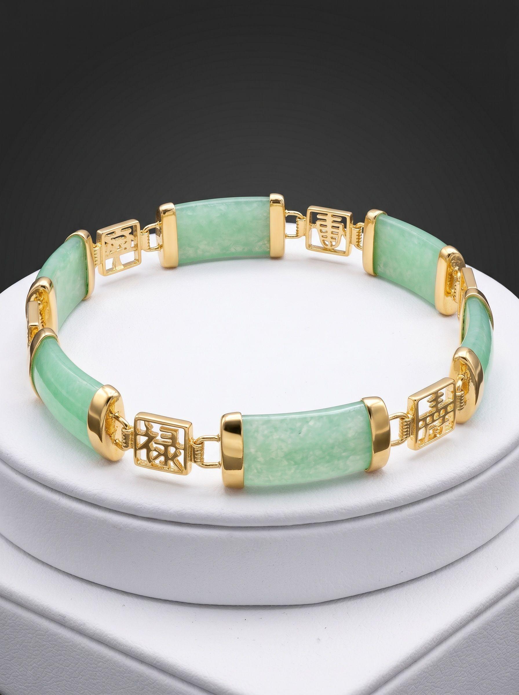 PULSERA DE JADE METAL G F-2