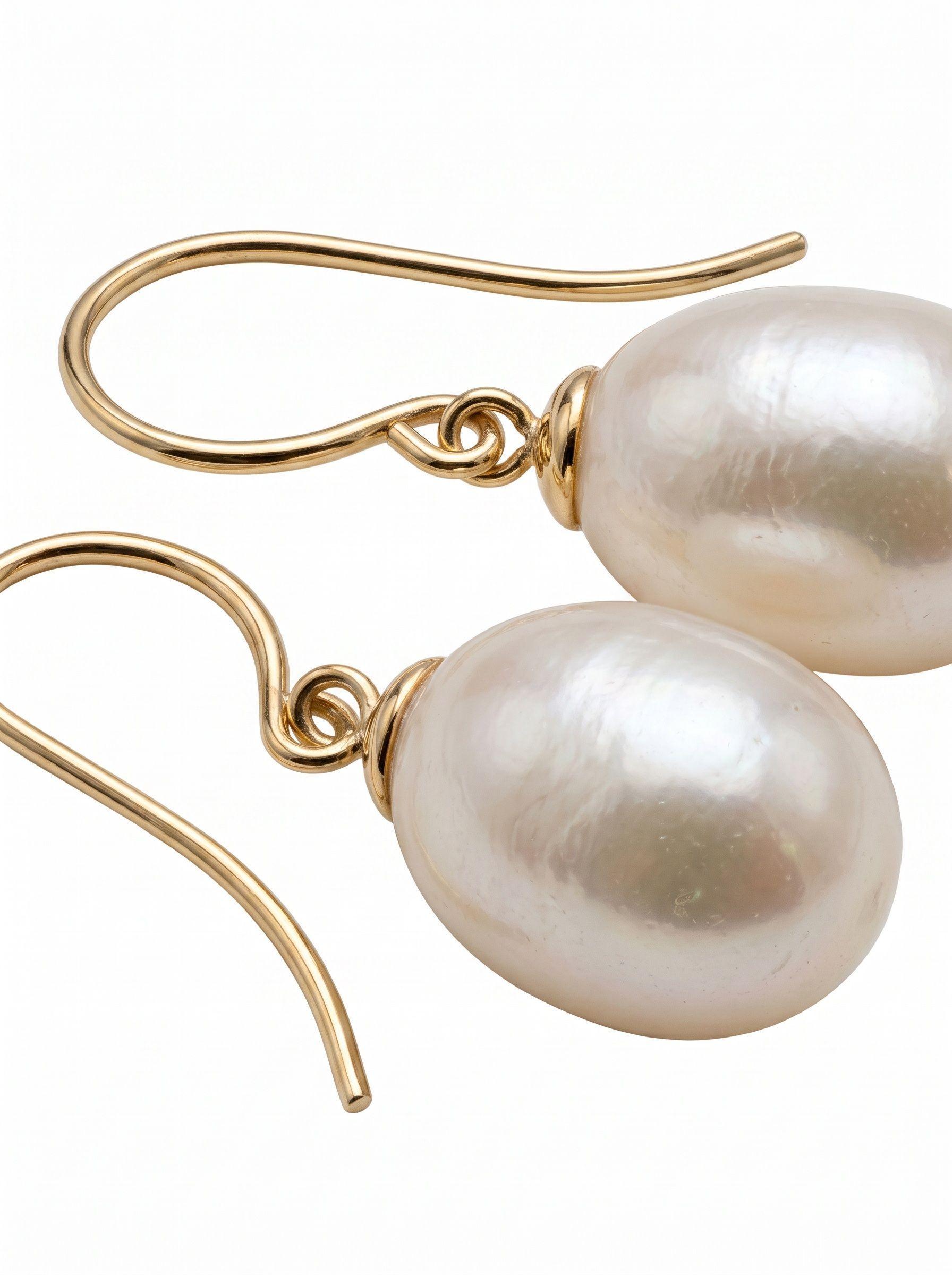 ACCESORIO DE MUJER  AROS  DE PLATA 925 CON PERLA CULTIVADA FORMA OVALADA-1