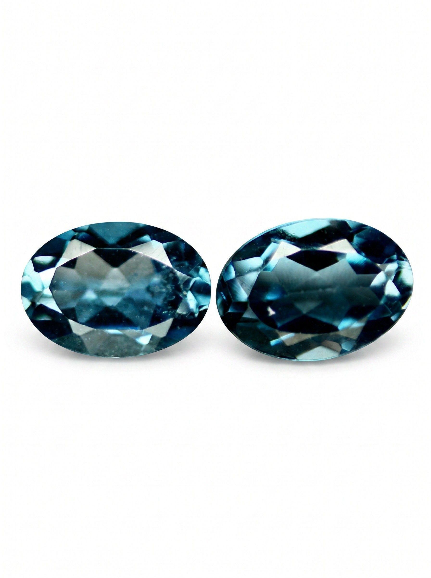 ACCESORIO DE JOYERIA TOPACIOS NATURALES COLOR LONDON BLUE 6X 3 MM -0