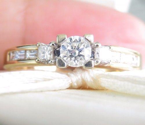 ANILLO DE ORO AMARILLO DE 18 K CON DIAMANTES NATURALES AUSTRALIANOS DE 50 PTS-2