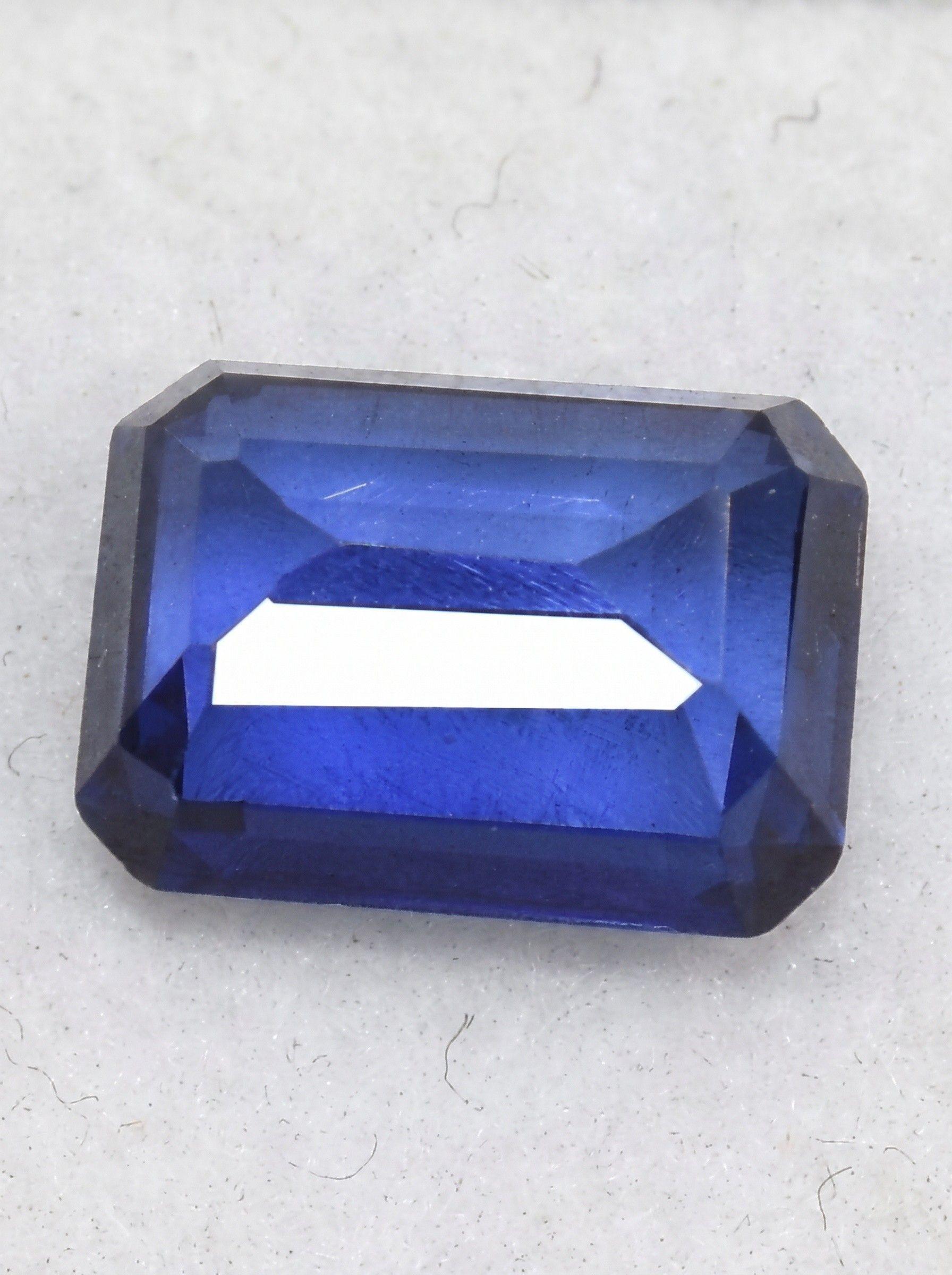 ACCESORIO DE JOYERIA ZAFIRO AZUL NATURAL  8X 9 MM  CEYLAN  -2