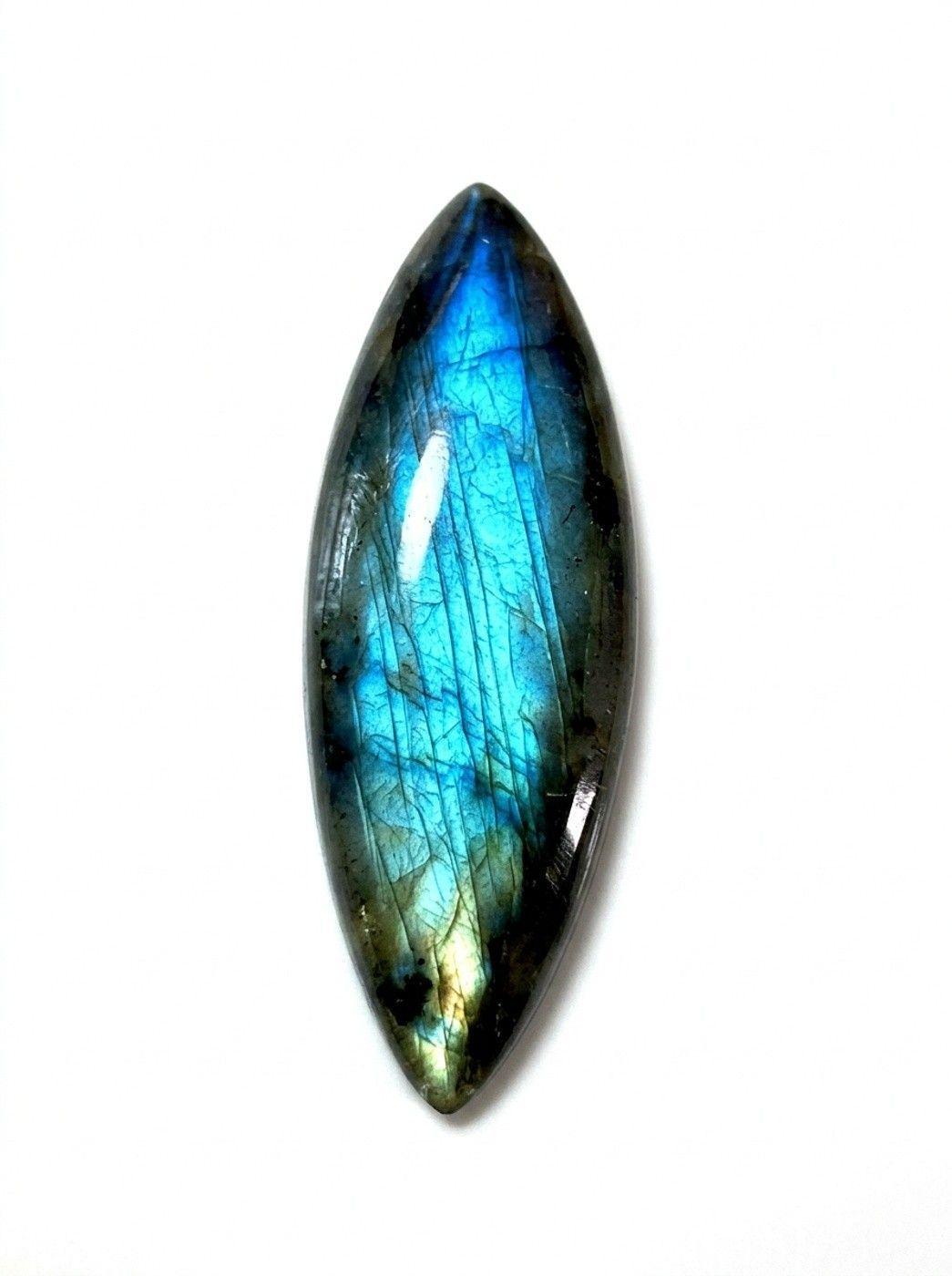 ACCESORIO DE JOYERIA PIEDRA DE LABRADORITA NATURAL 58X 20 MM-1