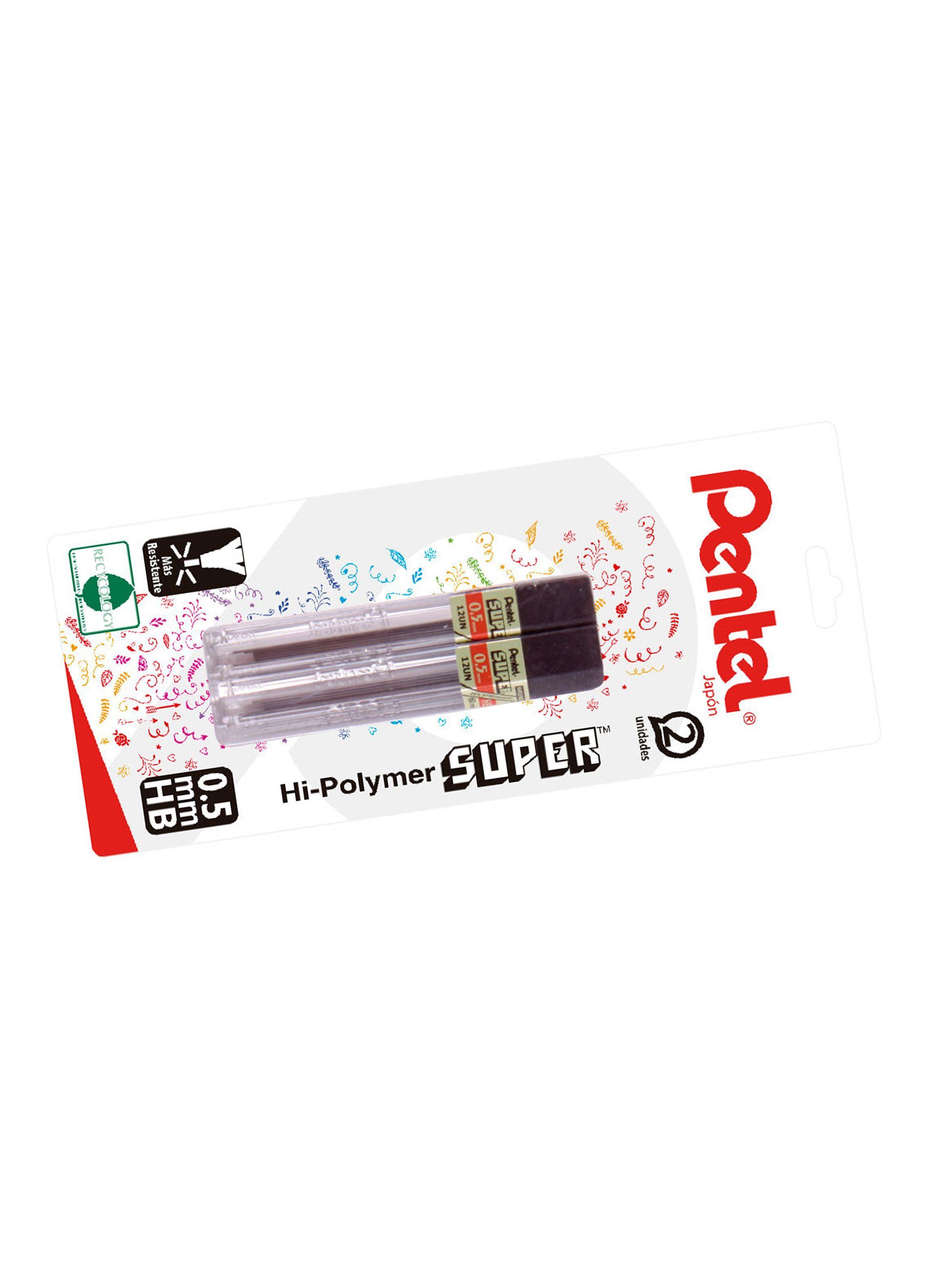 Set 2 Tubos Minas 0.5mm HB Pentel-1