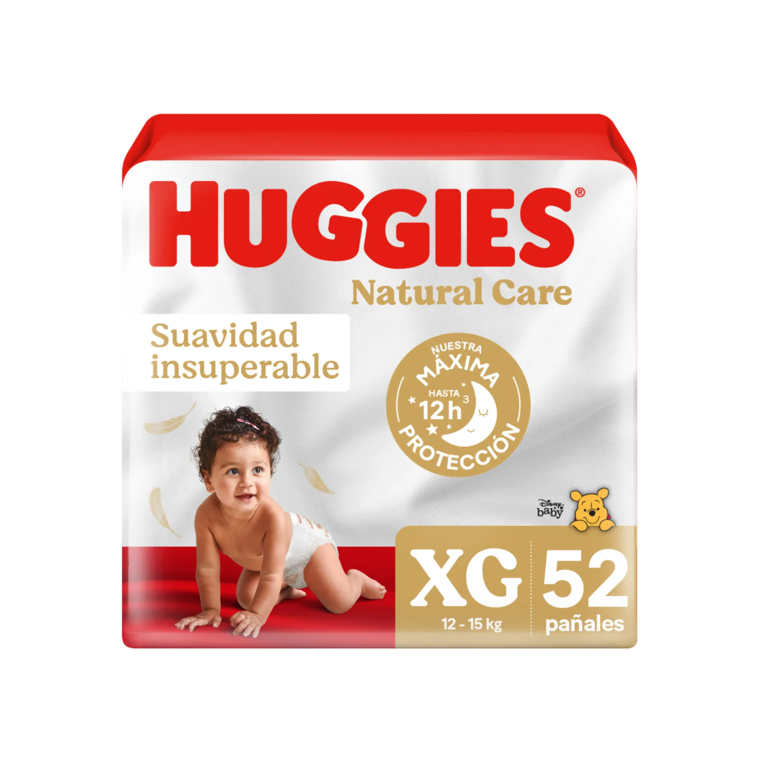 HUGGIES NATURAL CARE TALLA XG POR 52 PAÑALES -0