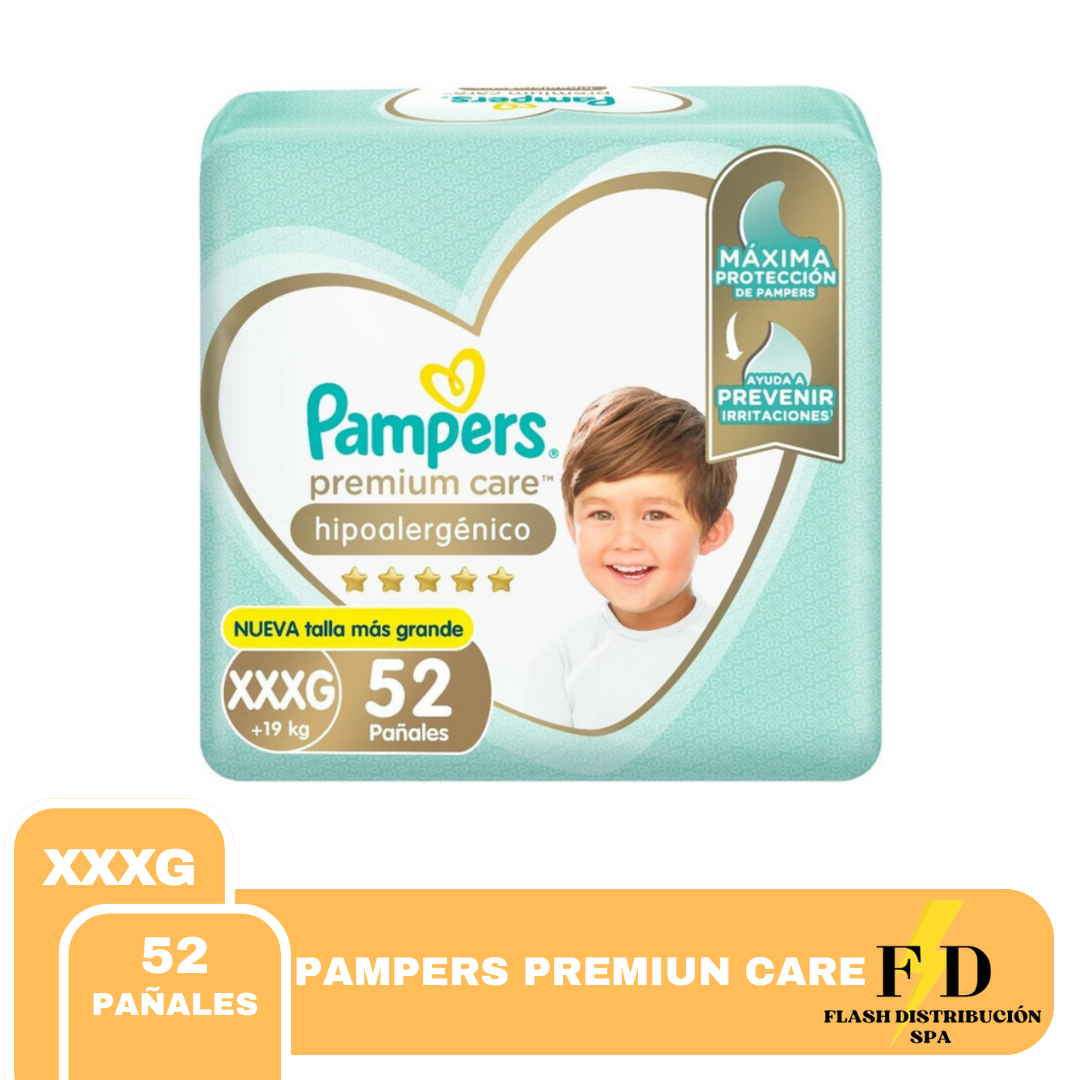 PAÑAL PAMPERS PREMIUN CARE XXXG X52-2