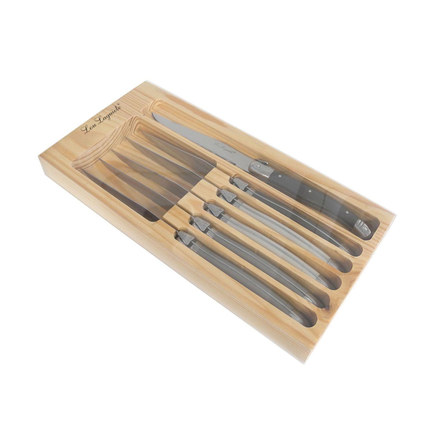SET 6 CUCHILLOS CARNE TRADITION LOU LAGUIOLE CAJA MADERA-1