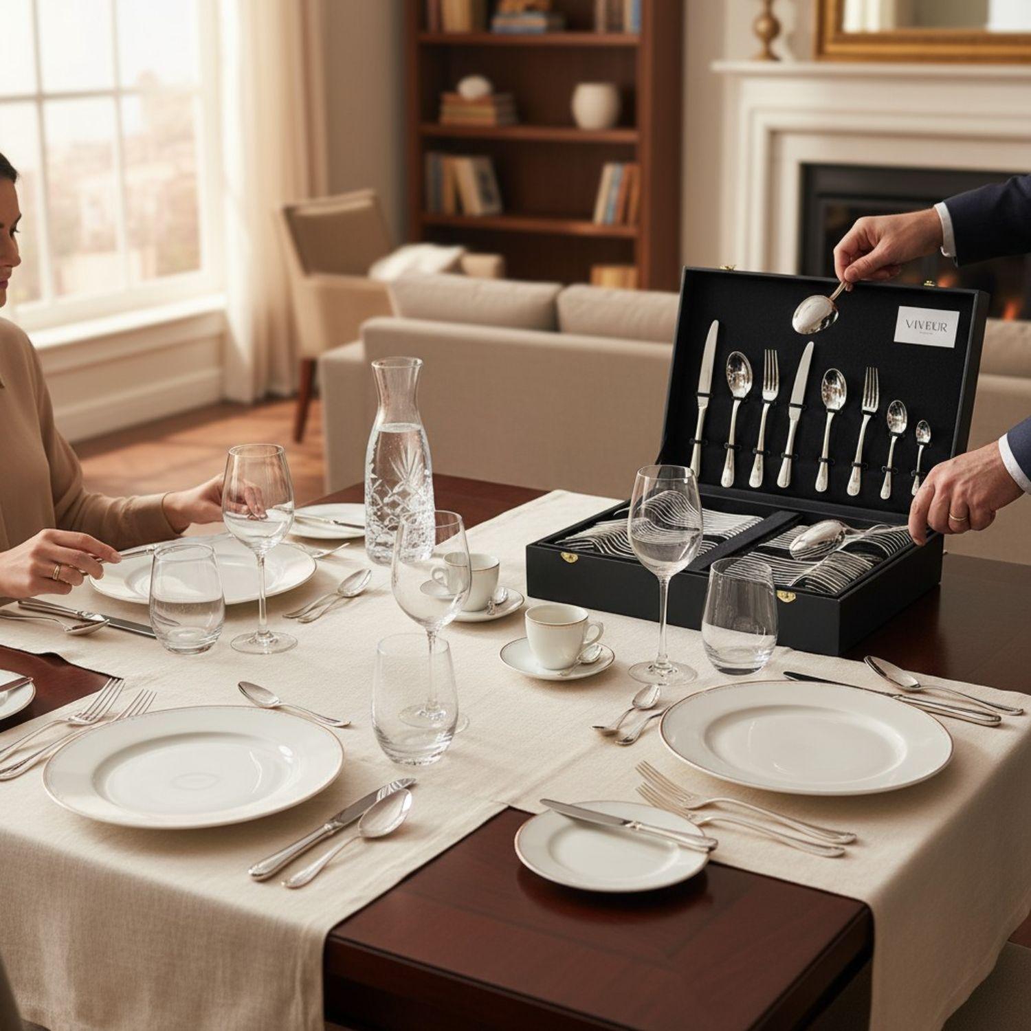 JUEGO CUCHILLERIA VERONA VIVEUR 12 PERSONAS 96 PZ-5